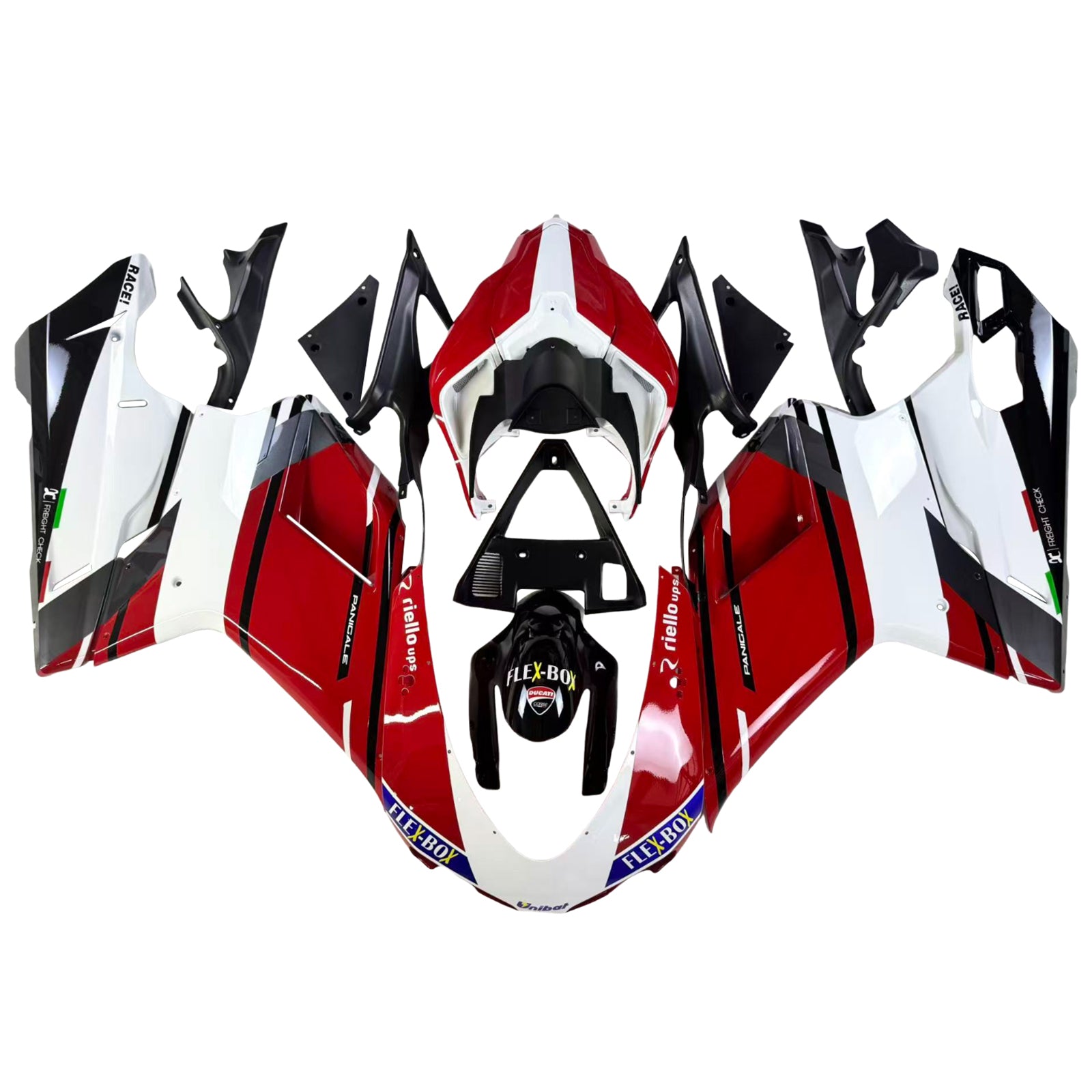 Fairing Kit Bodywork ABS fit For Ducati 1098 1198 848 2007-2011 Generic