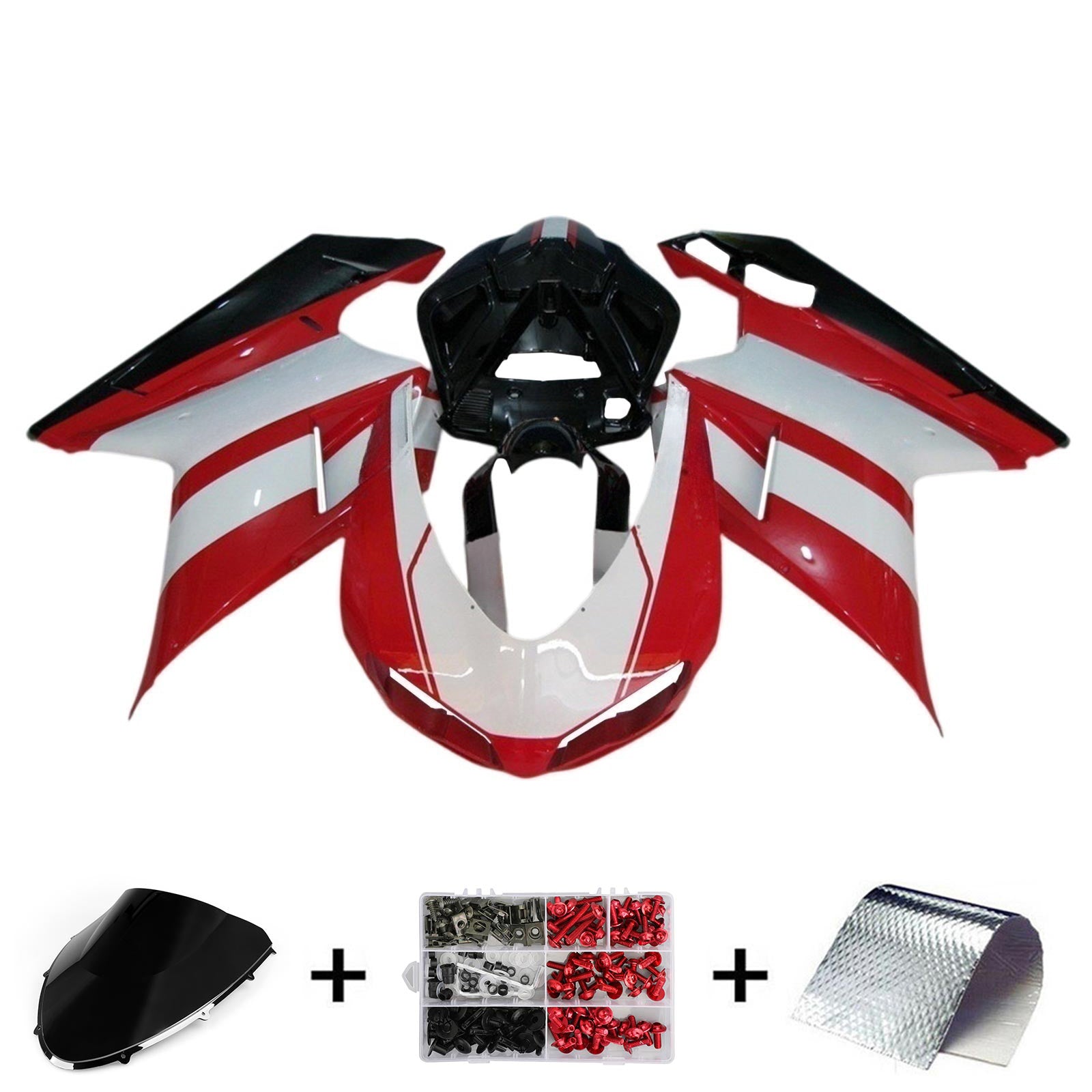Ducati 1098 1198 848 2007-2011 Fairing Kit Bodywork ABS