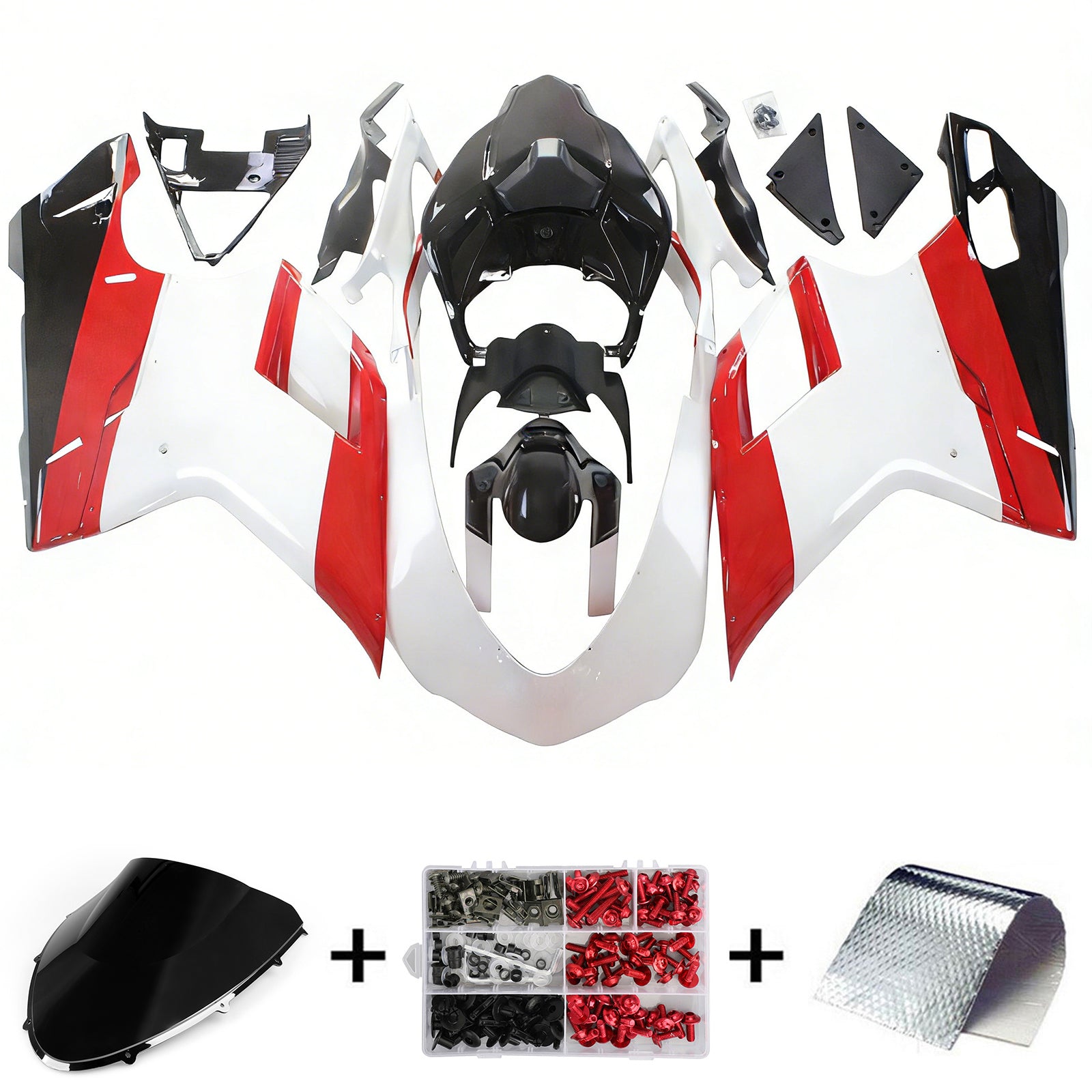 Fairing Kit Bodywork ABS fit For Ducati 1098 1198 848 2007-2011