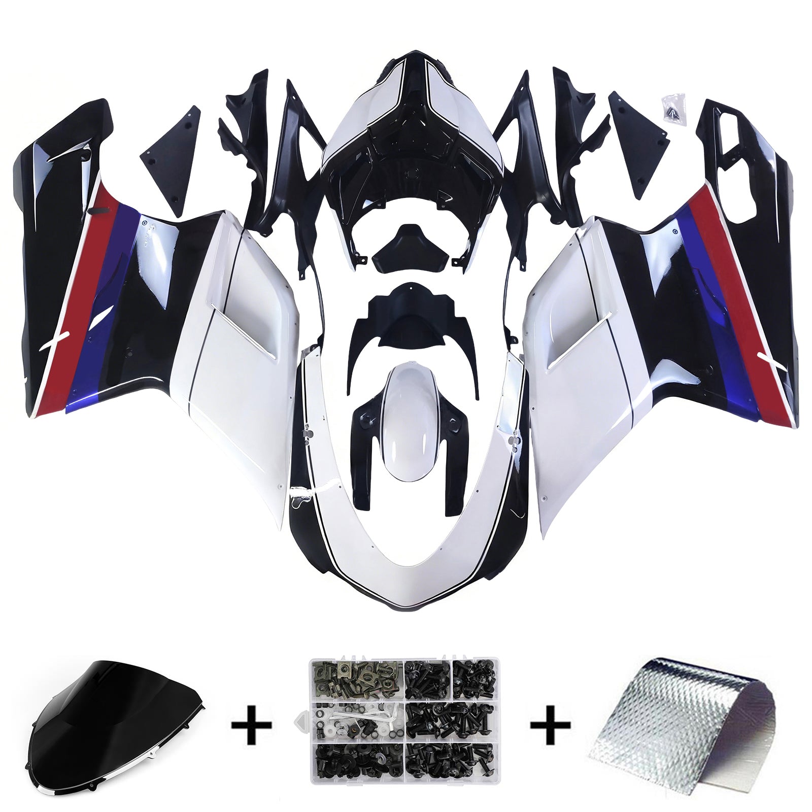 Ducati 1098 1198 848 2007-2011 Fairing Kit Bodywork ABS