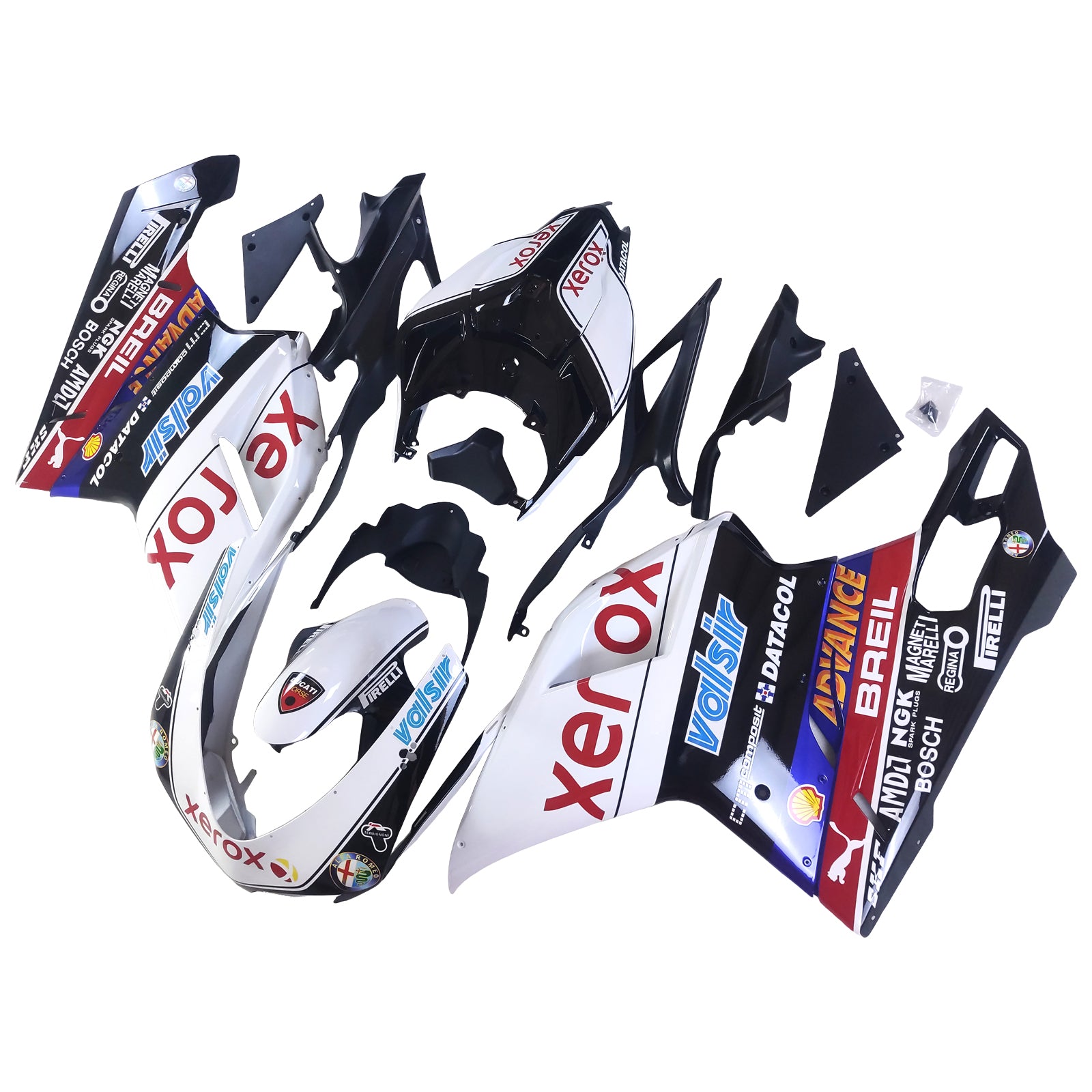 Ducati 1098 1198 848 2007-2011 Fairing Kit Bodywork ABS