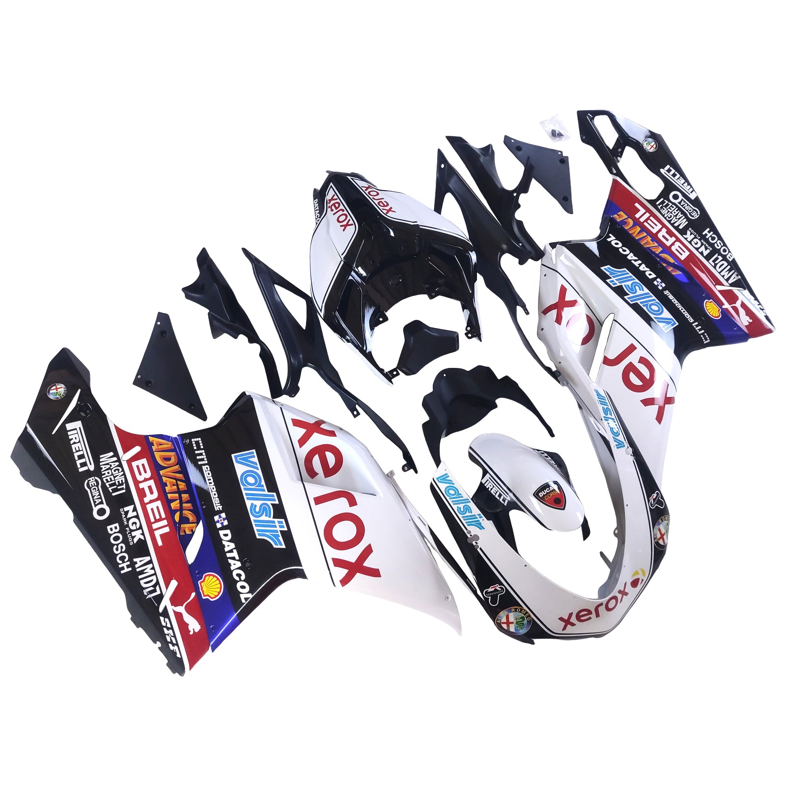 Ducati 1098 1198 848 2007-2011 Fairing Kit Bodywork ABS