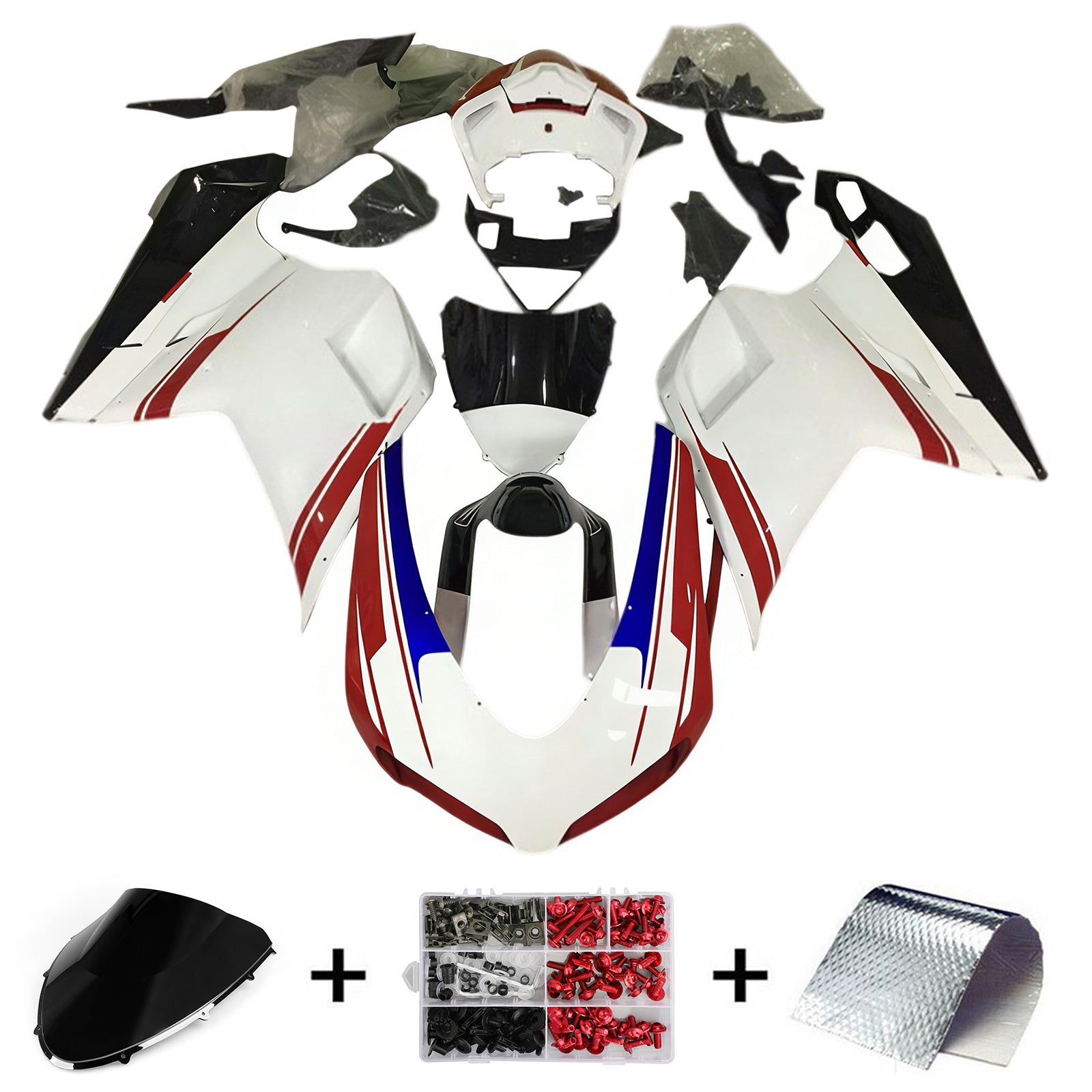 Ducati 1098 1198 848 2007-2011 Fairing Kit Bodywork ABS