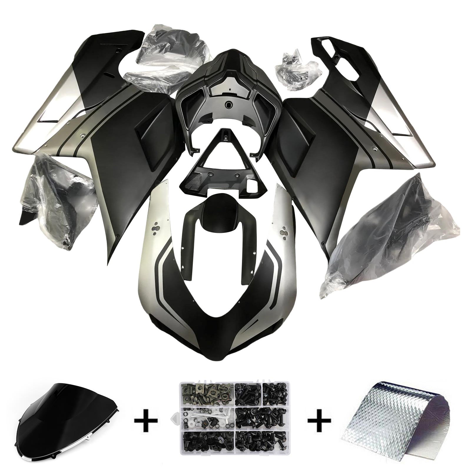 Ducati 1098 1198 848 2007-2011 Fairing Kit Bodywork ABS