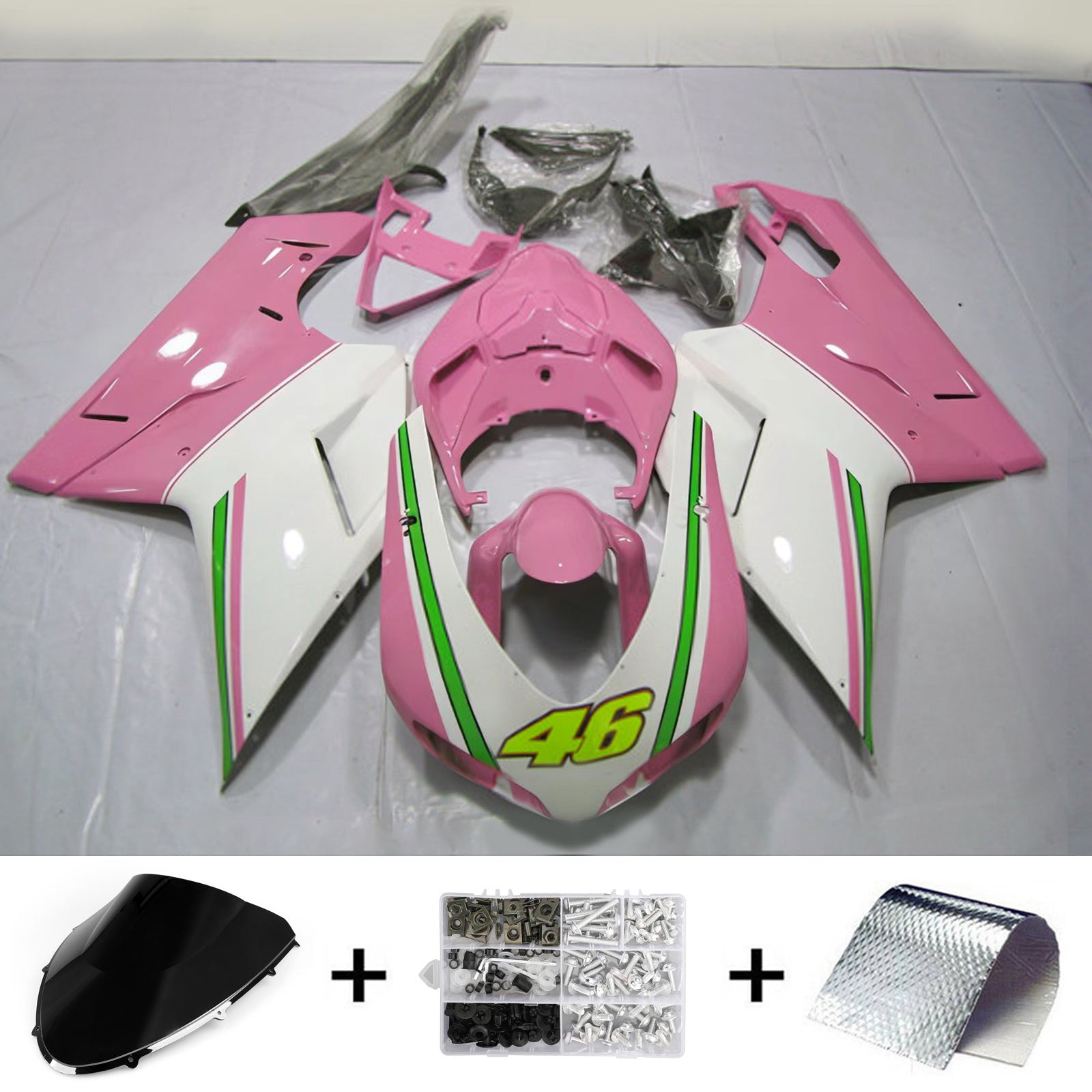 Ducati 1098 1198 848 2007-2011 Fairing Kit Bodywork ABS