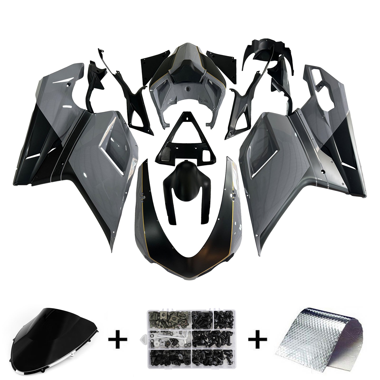 Fairing Kit Bodywork ABS fit For Ducati 1098 1198 848 2007-2011
