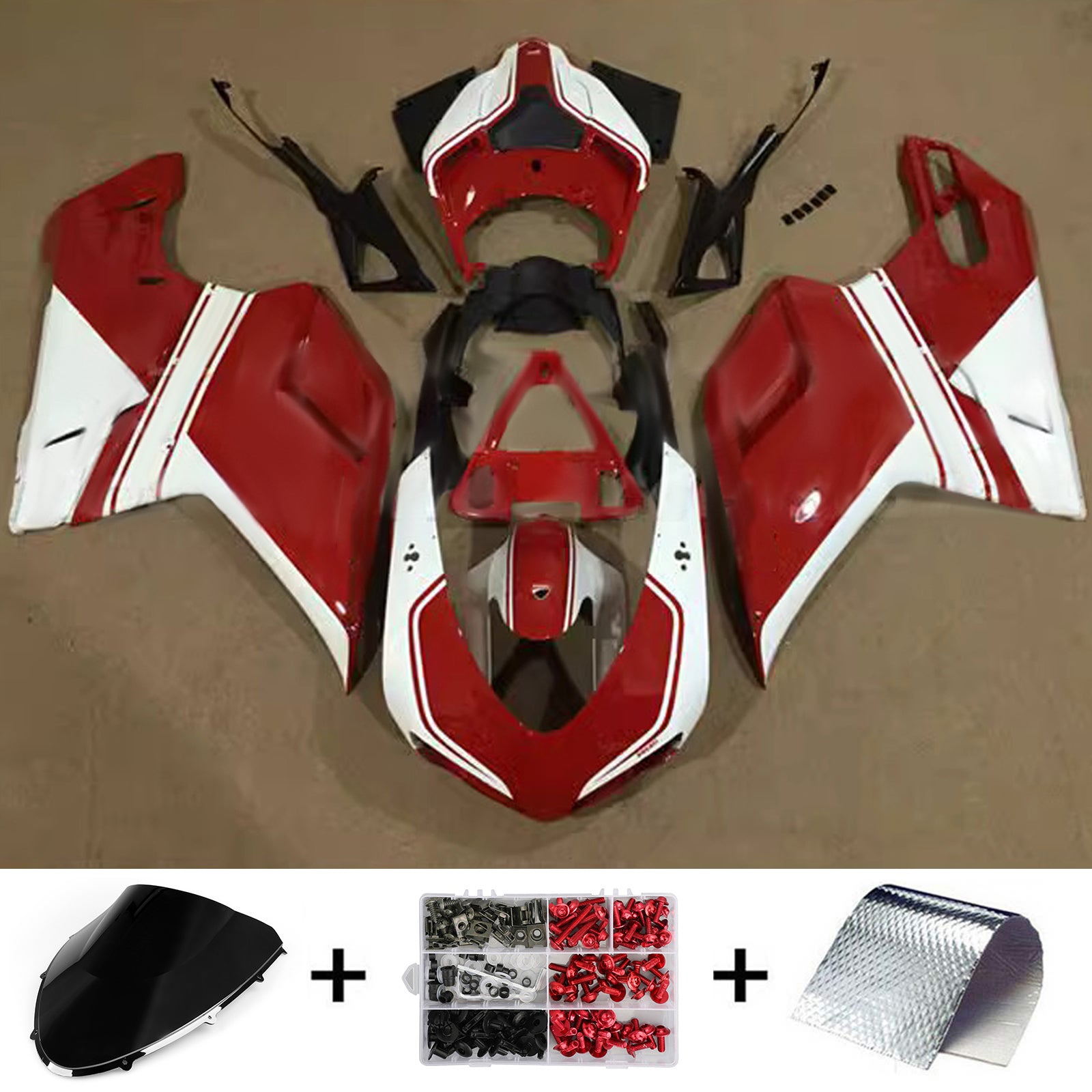 Fairing Kit Bodywork ABS fit For Ducati 1098 1198 848 2007-2011