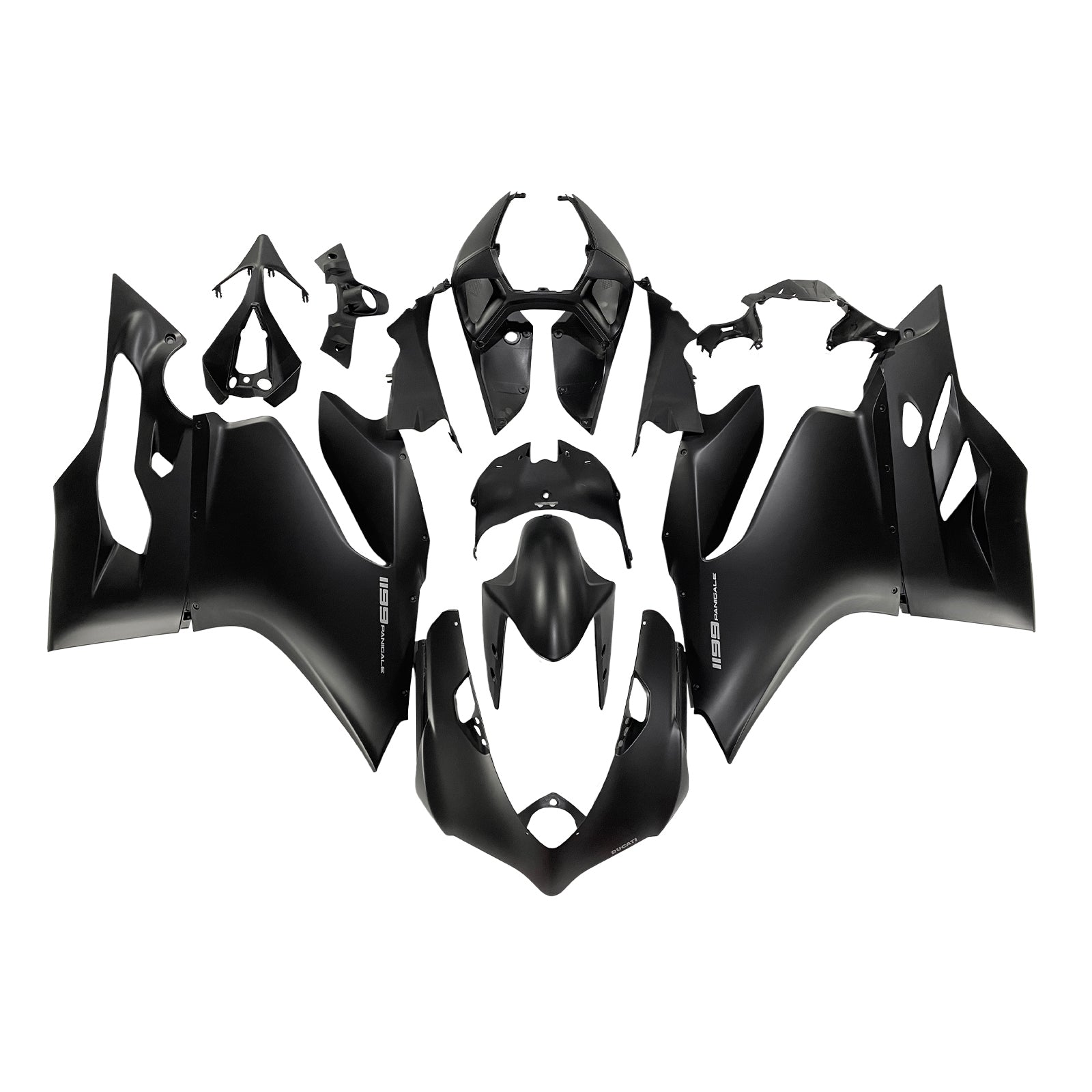 Fairings 2012-2015 Ducati 1199 Panigale Black Matte 1199 Generic