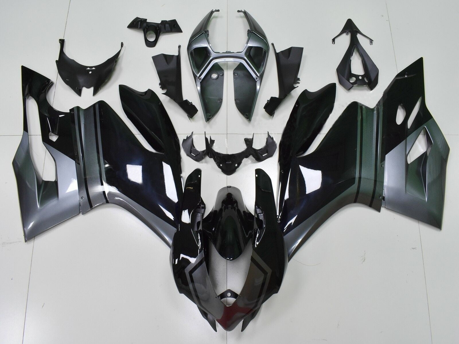 Kit de carenado Carrocería ABS apto para Ducati 1199 899 2012-2014 Genérico