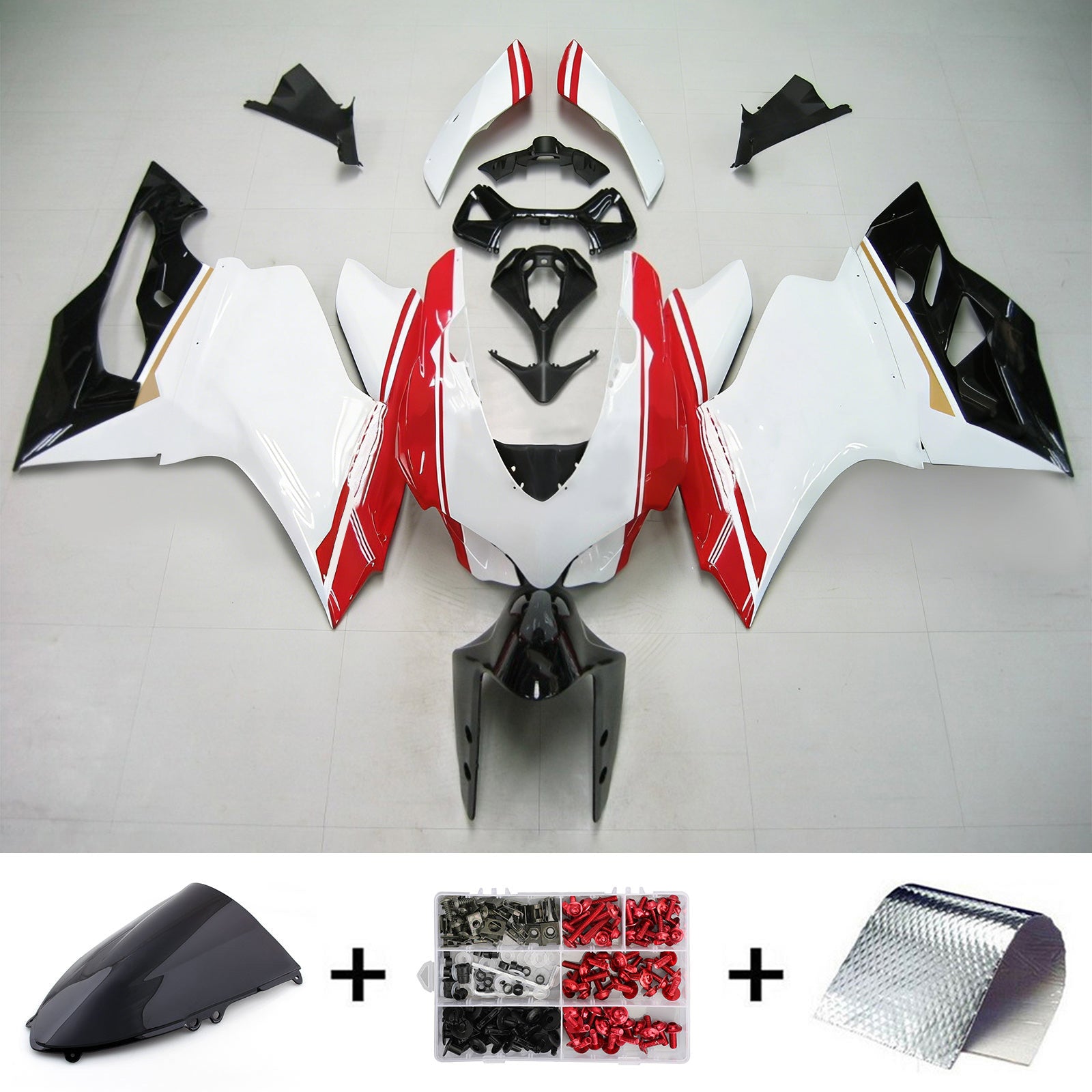 Amotopart Ducati 1199 899 2012-2015 Fairing Kit Bodywork Plastic ABS