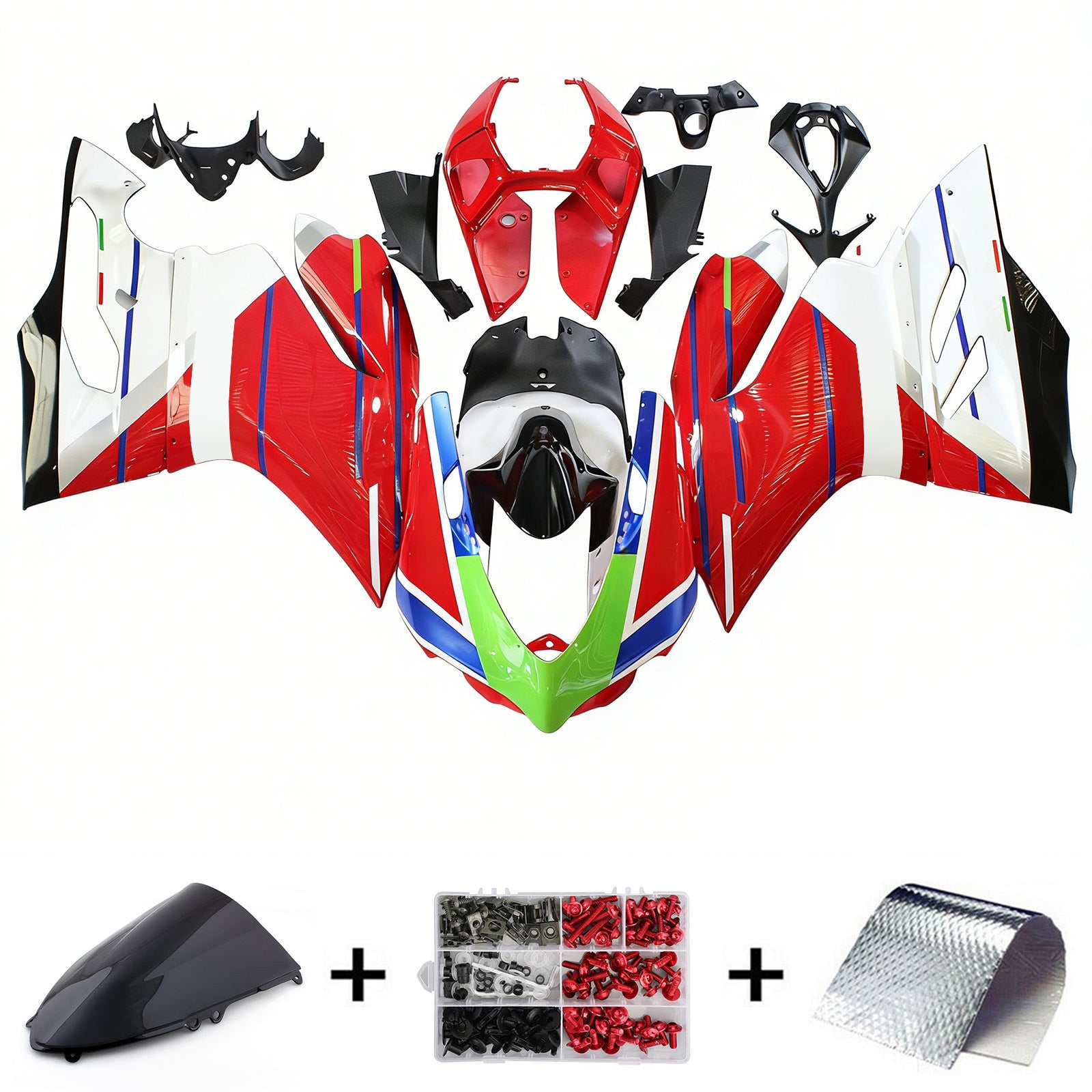Amotopart Ducati 1199 899 2012-2015 Fairing Kit Bodywork Plastic ABS