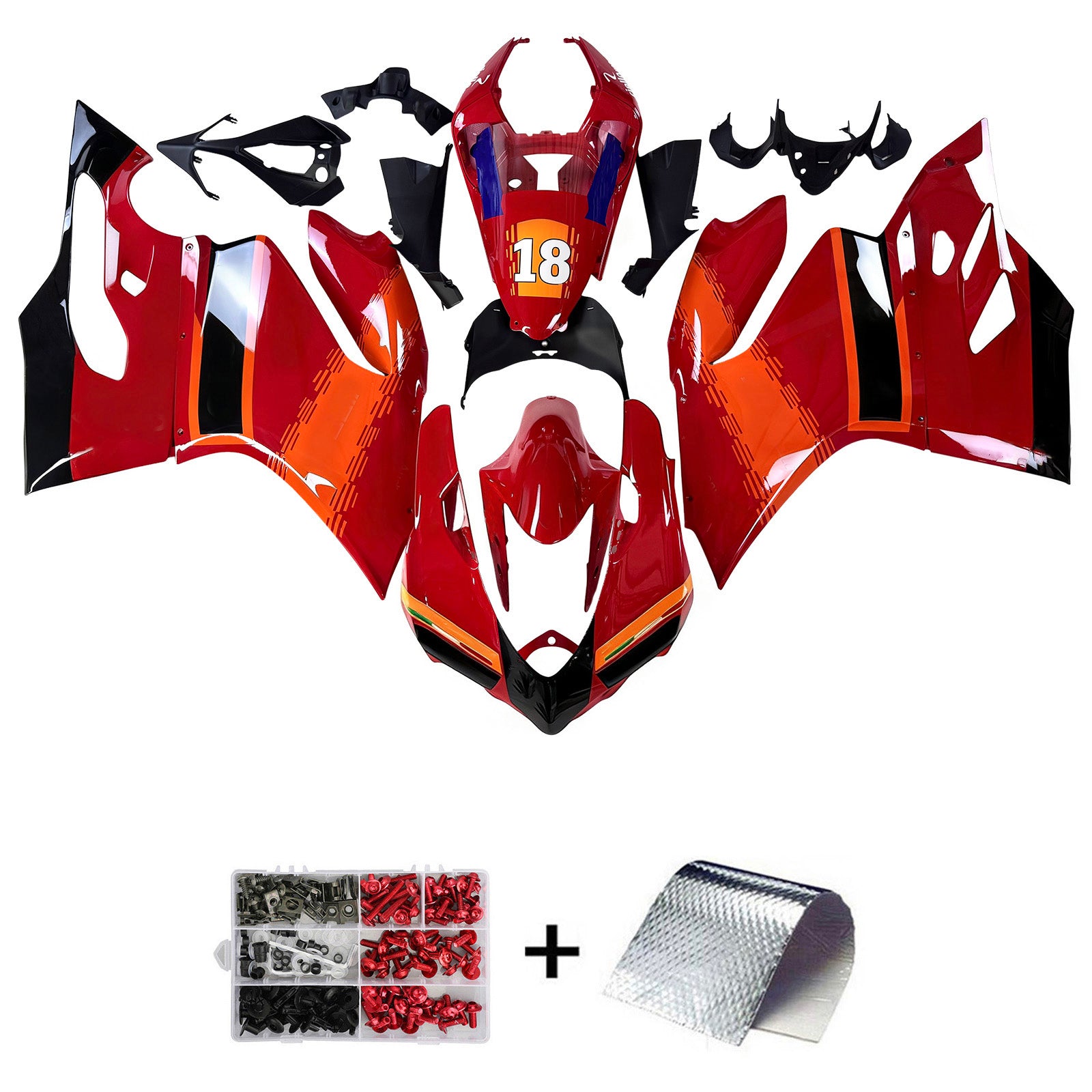 Injection Fairing Kit Bodywork Plastic ABS fit For Ducati 1199 2012-2015