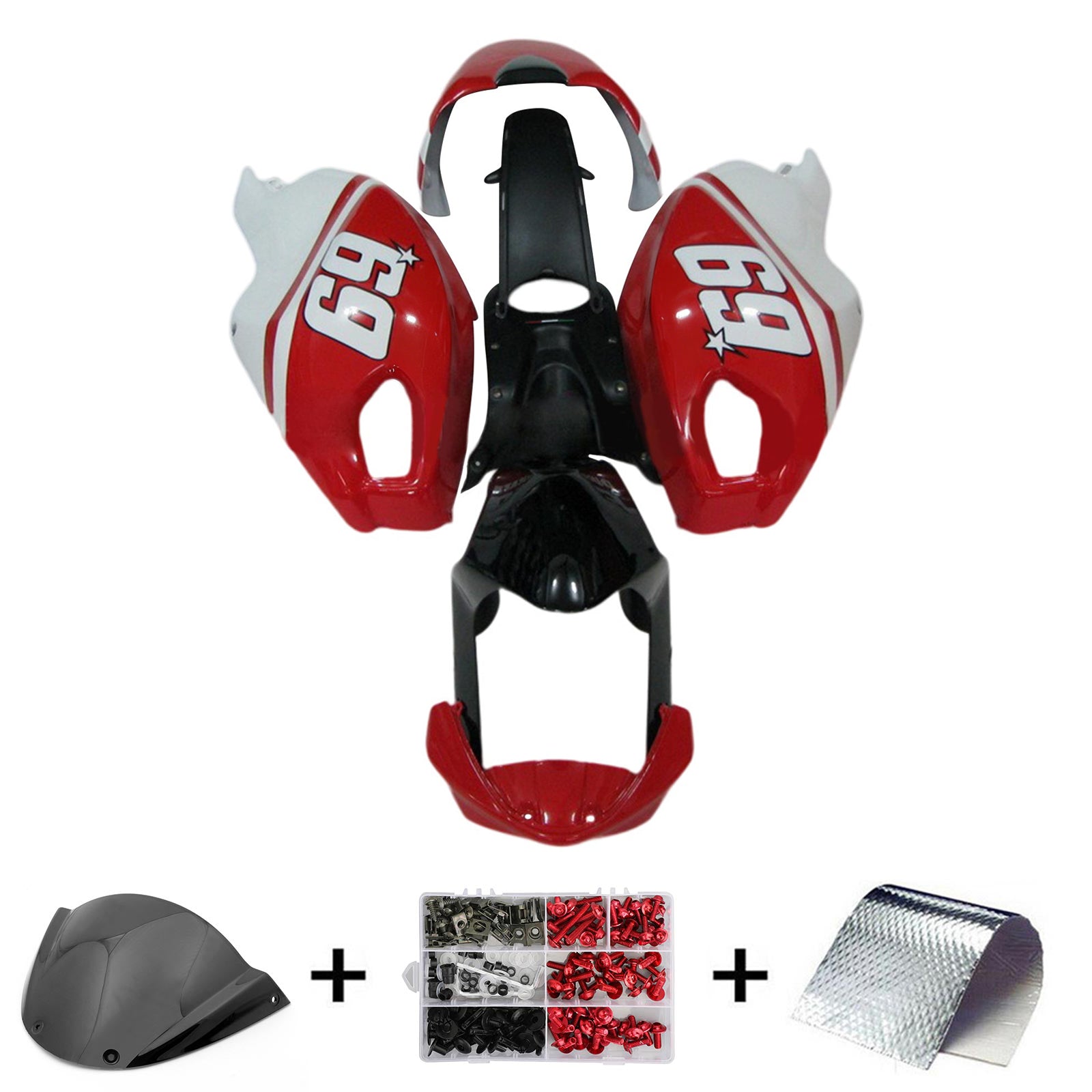 Ducati Monster 696 796 1100 S EVO all years Fairing Kit Bodywork