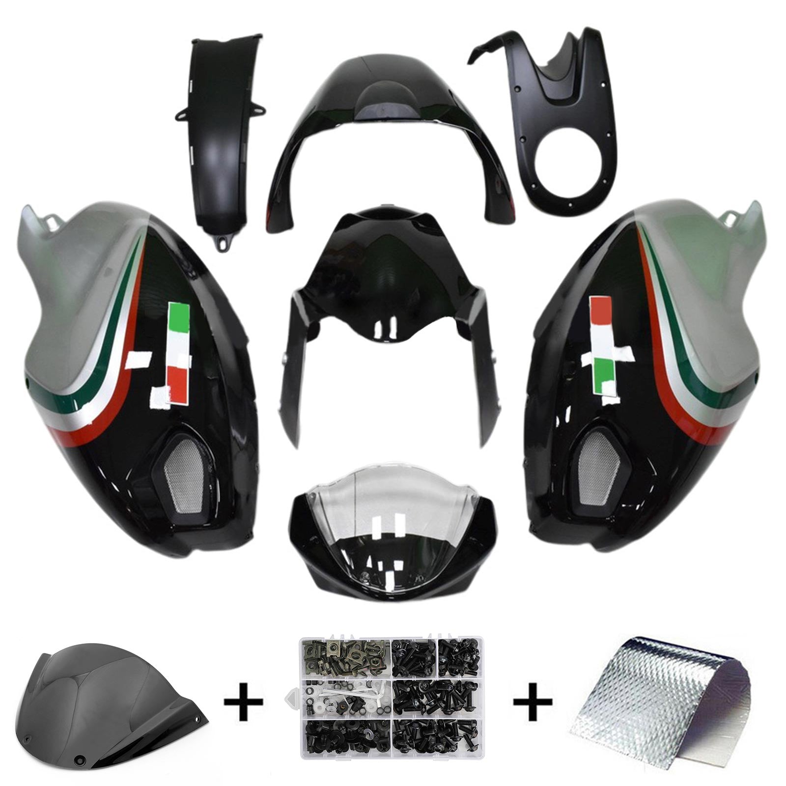 Ducati Monster 696 796 1100 S EVO all years Fairing Kit Bodywork
