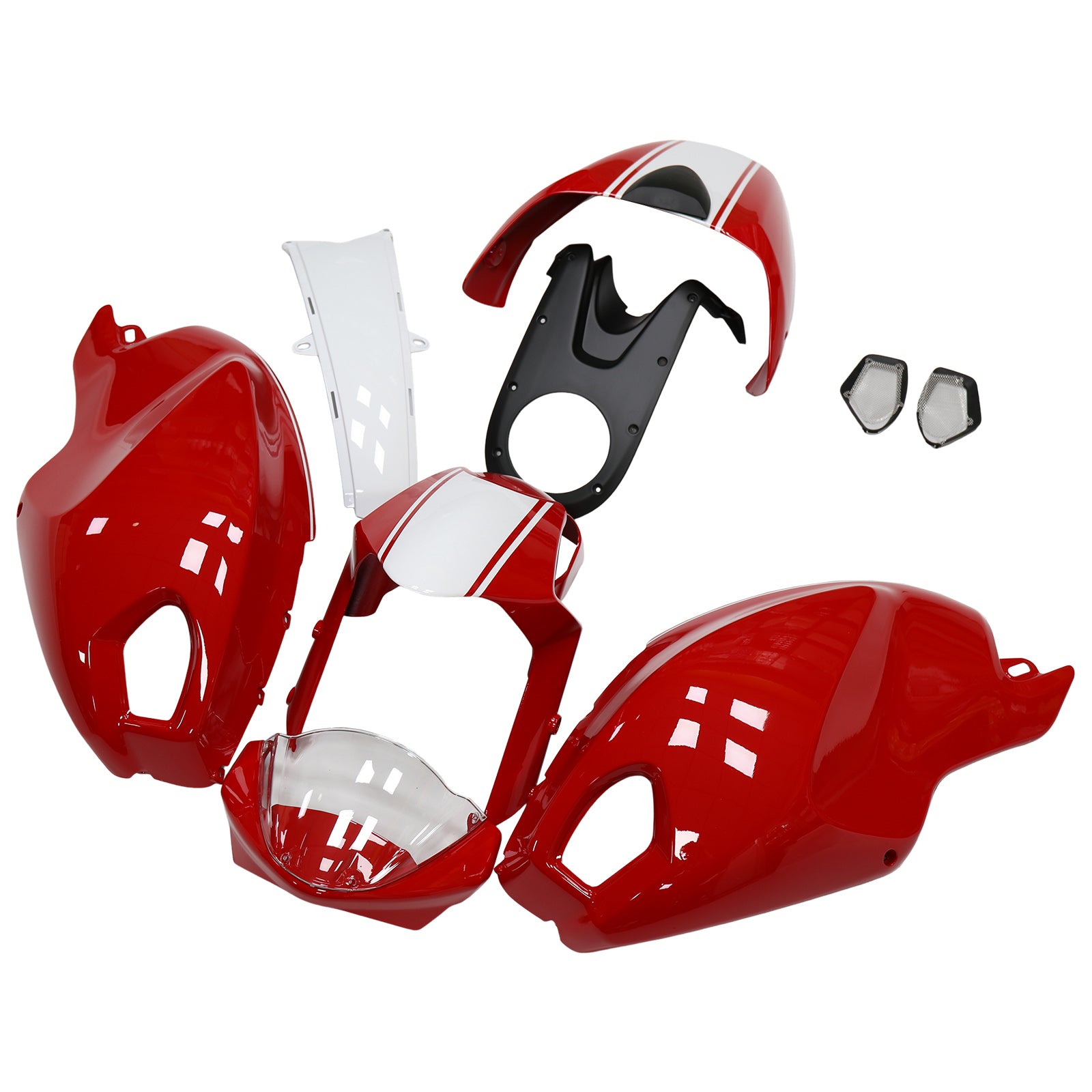 Injection Fairing Kit Bodywork For Ducati Monster 696 796 1100 S EVO of all years