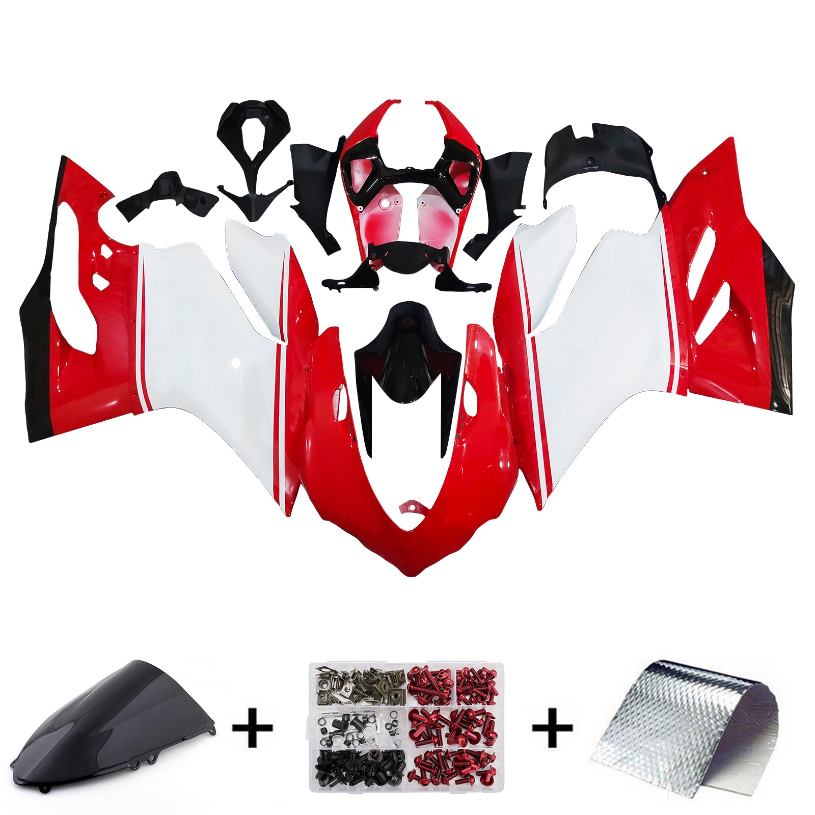 Injection Fairing Kit Bodywork Plastic ABS fit For Ducati 899 2012-2015
