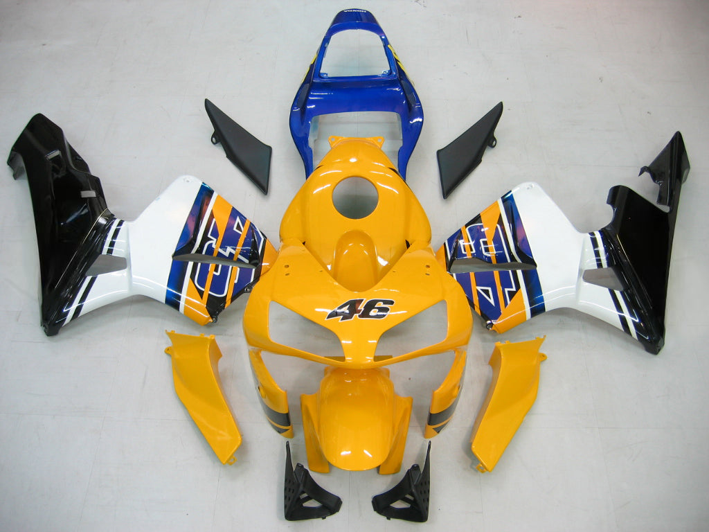 Carenados 2003-2004 Honda CBR 600 RR Amarillo y Azul No.46 N. Azzurro Genérico