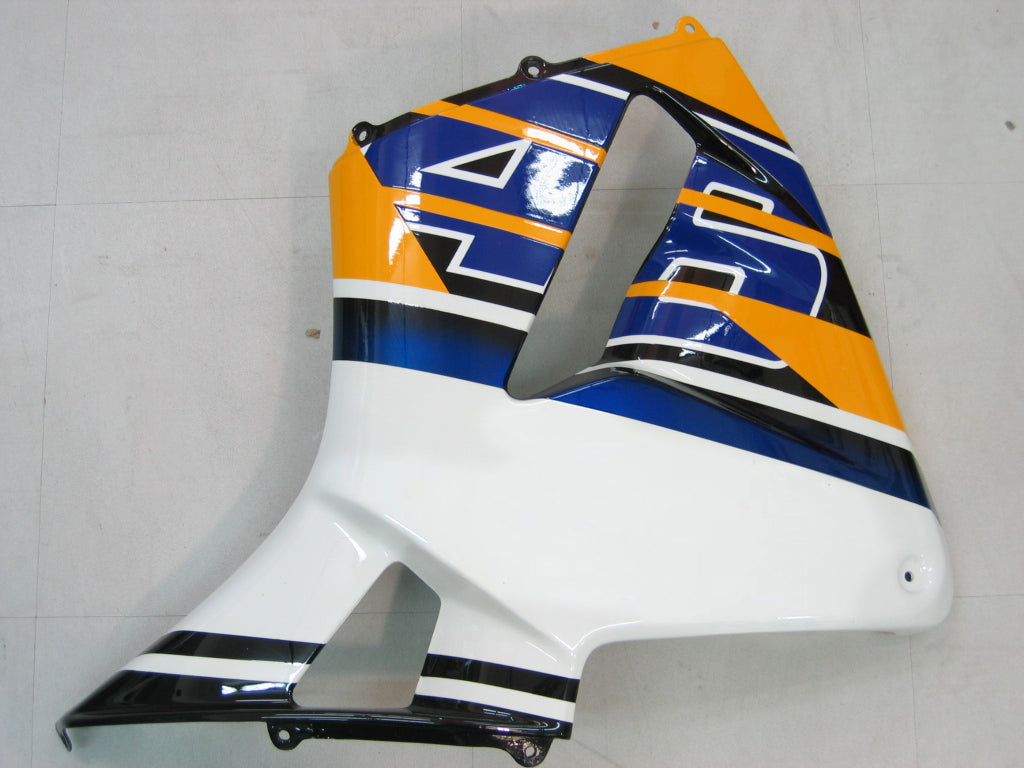 Fairings 2003-2004 Honda CBR 600 RR Yellow & Blue No.46 N. Azzurro Generic