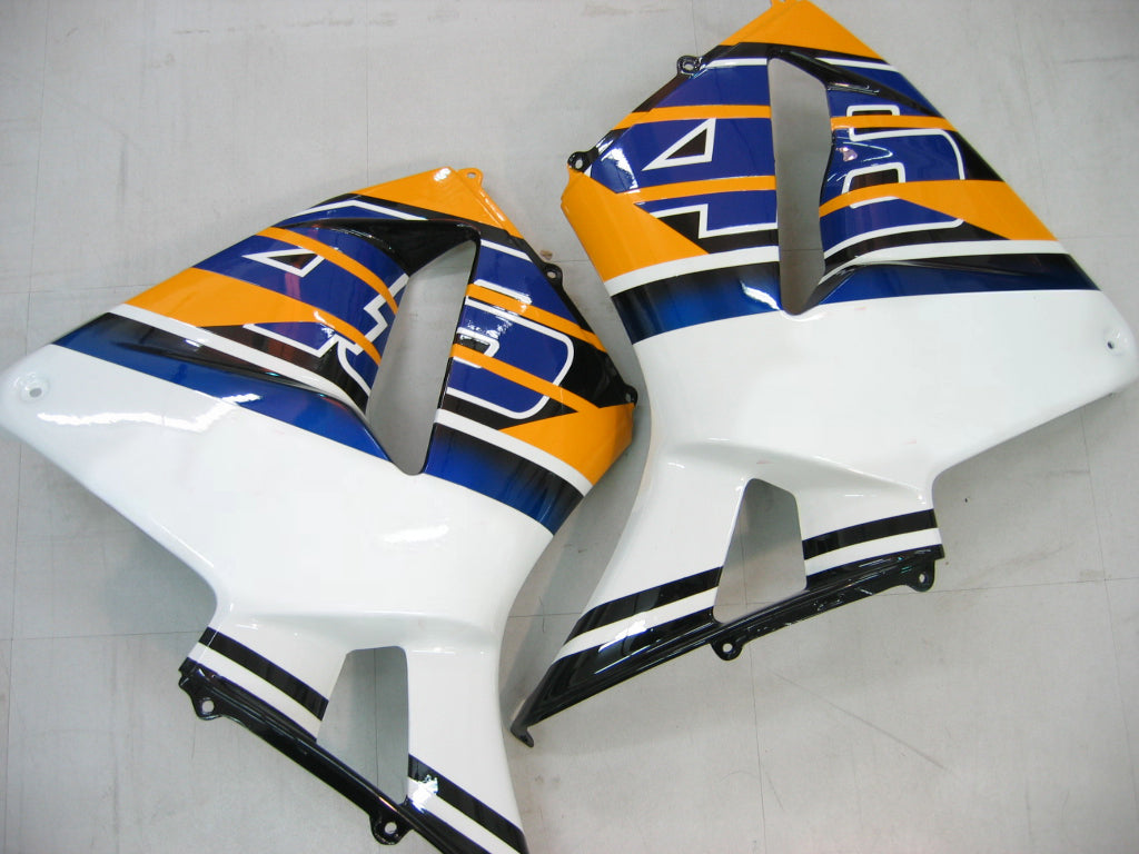 Fairings 2003-2004 Honda CBR 600 RR Yellow & Blue No.46 N. Azzurro Generic