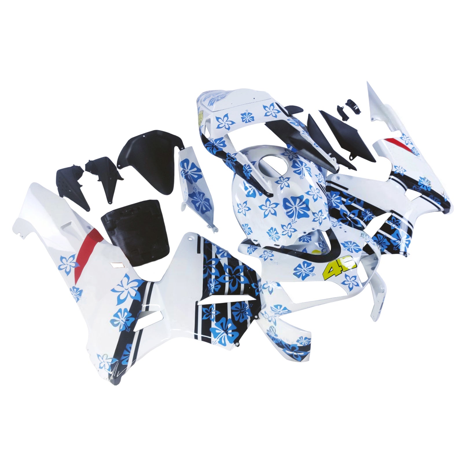 Carenados 2003-2004 Honda CBR 600 RR multicolor floral genérico