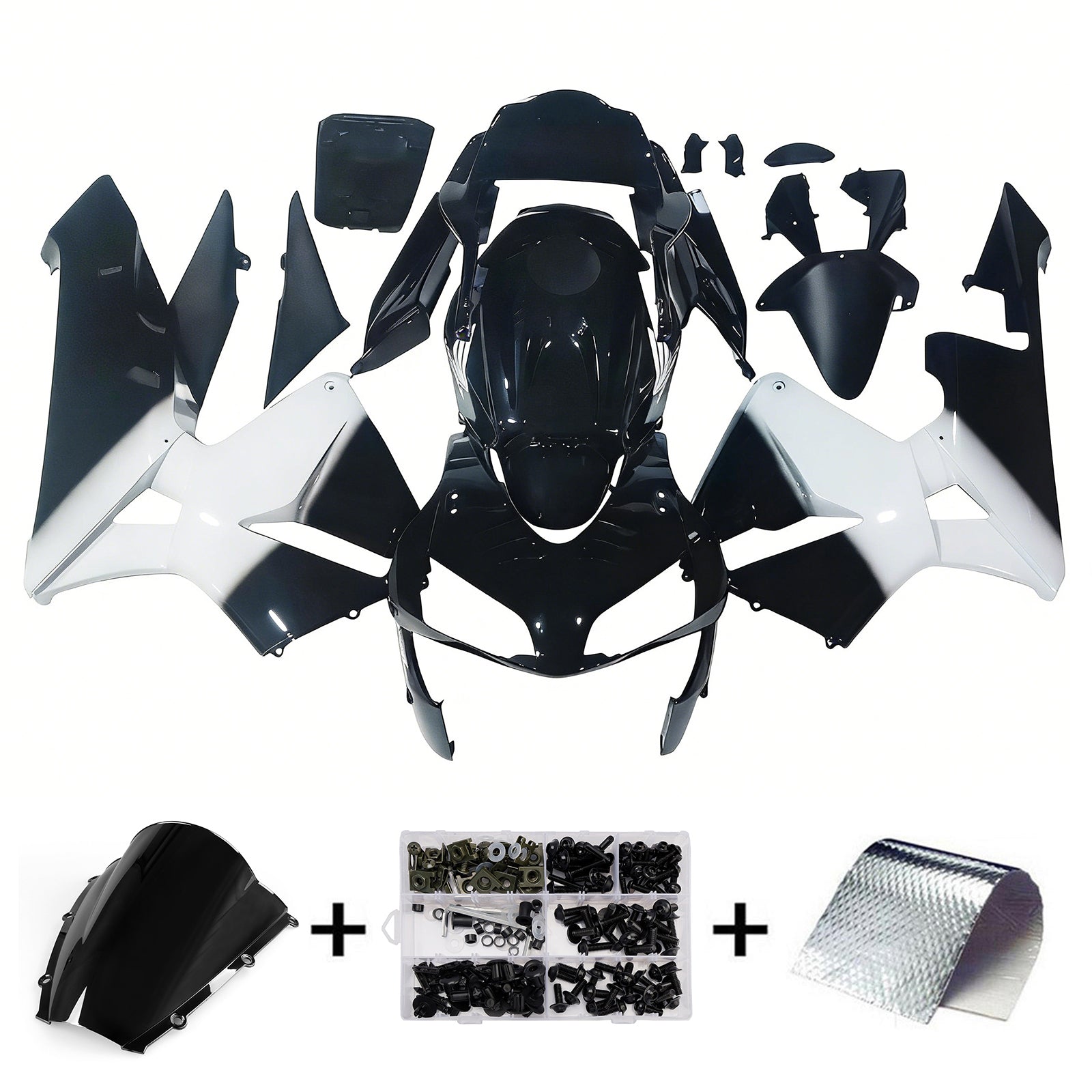 Fairings 2003-2004 Honda CBR 600 RR Black West Generic