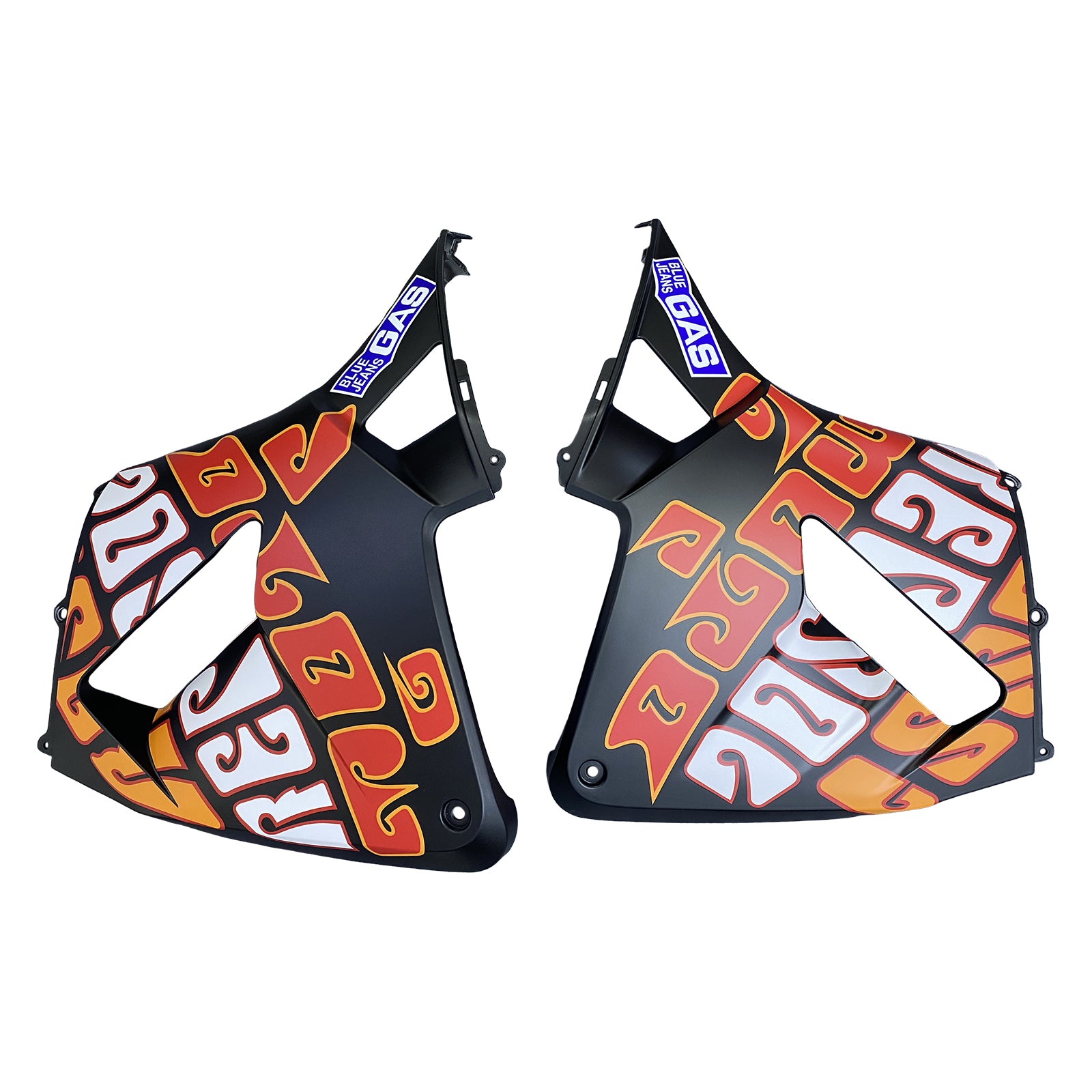 Fairings 2003-2004 Honda CBR 600 RR Black Matte Valentino Rossi Moto Generic