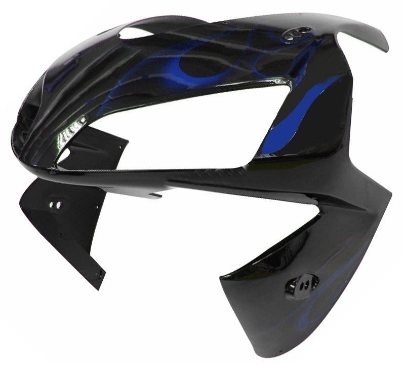 Fairings 2003-2004 Honda CBR 600 RR Black & Blue Flame Generic