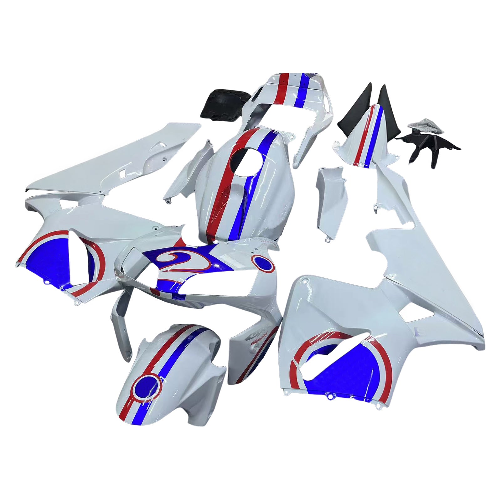 Fairings 2003-2004 Honda CBR 600 RR No.2 White Repsol Generic