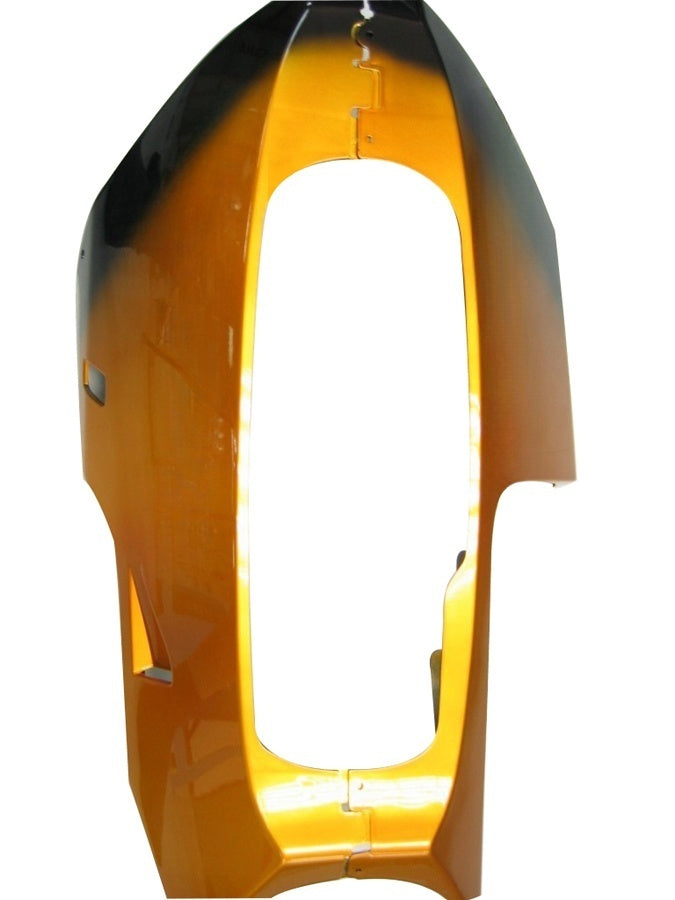 Fairings 2003-2004 Honda CBR 600 RR Black & Gold Flame Generic