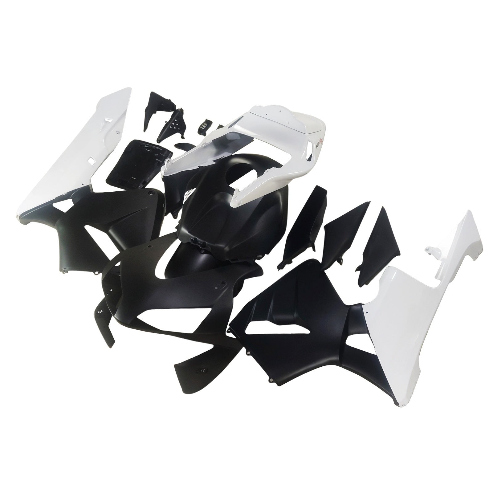 Fairings 2003-2004 Honda CBR 600 RR Matte Black & Whit CBR Generic