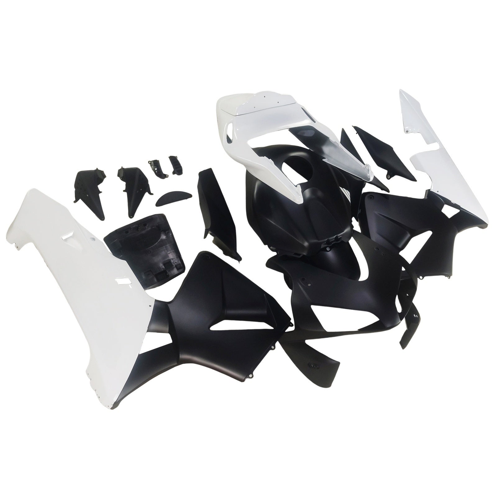 Fairings 2003-2004 Honda CBR 600 RR Matte Black & Whit CBR Generic