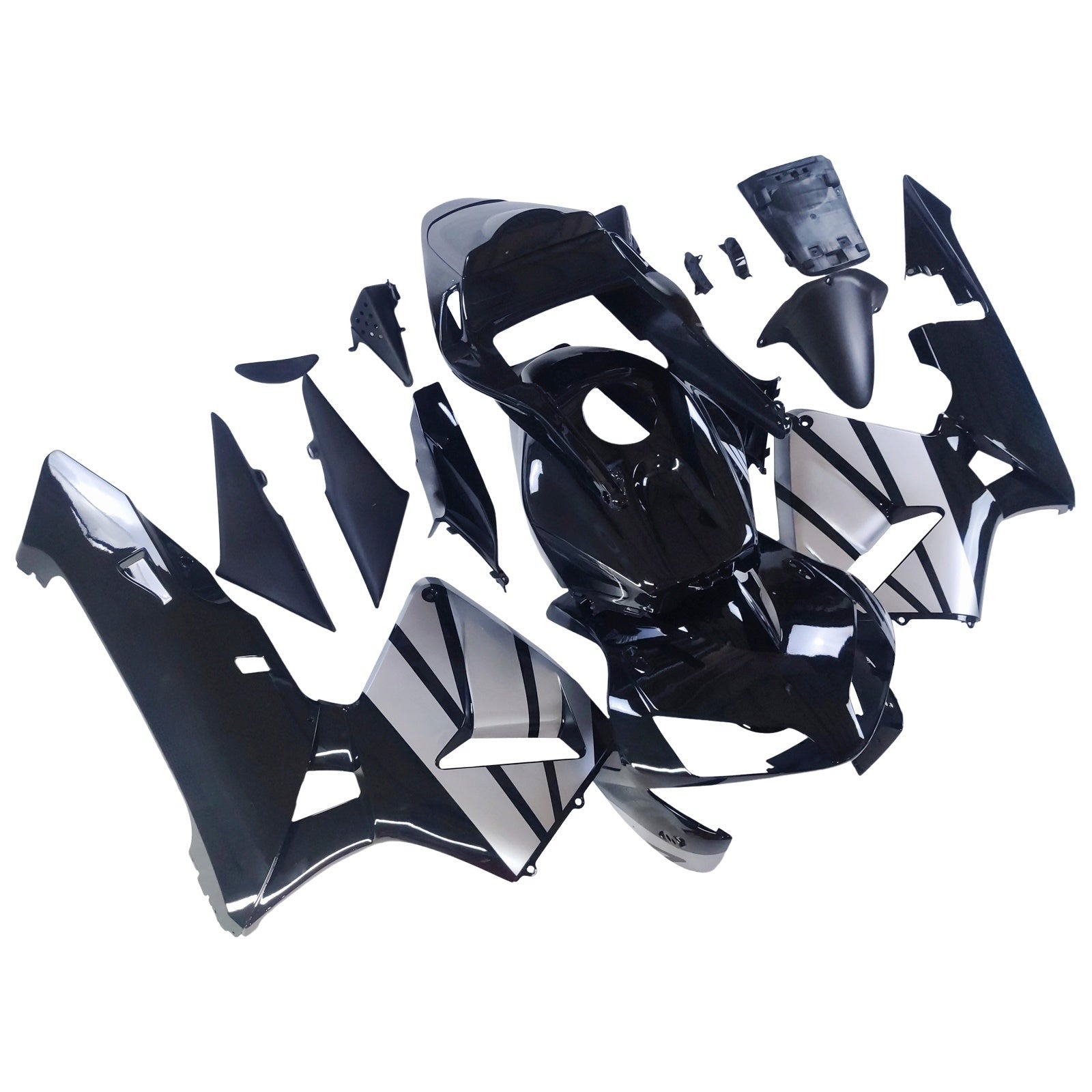 Fairings 2003-2004 Honda CBR 600 RR Black & Silver CBR Generic