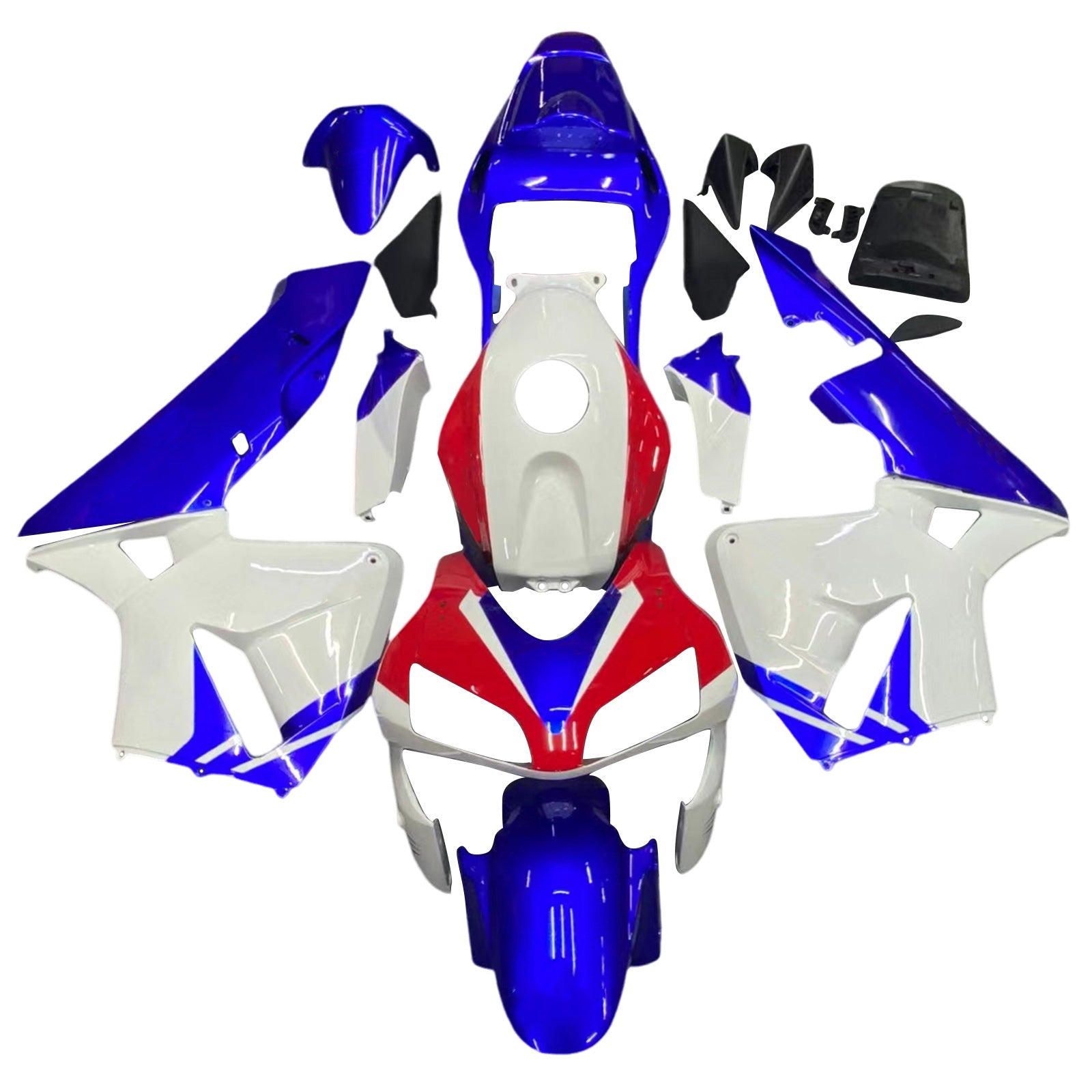 Fairings 2003-2004 Honda CBR 600 RR Red Whit Blue HRC Generic