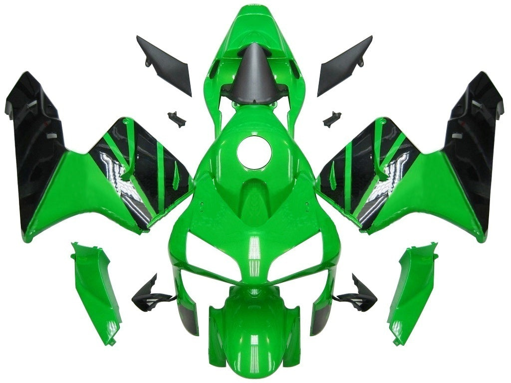 Fairings 2003-2004 Honda CBR 600 RR Green & Black CBR Generic