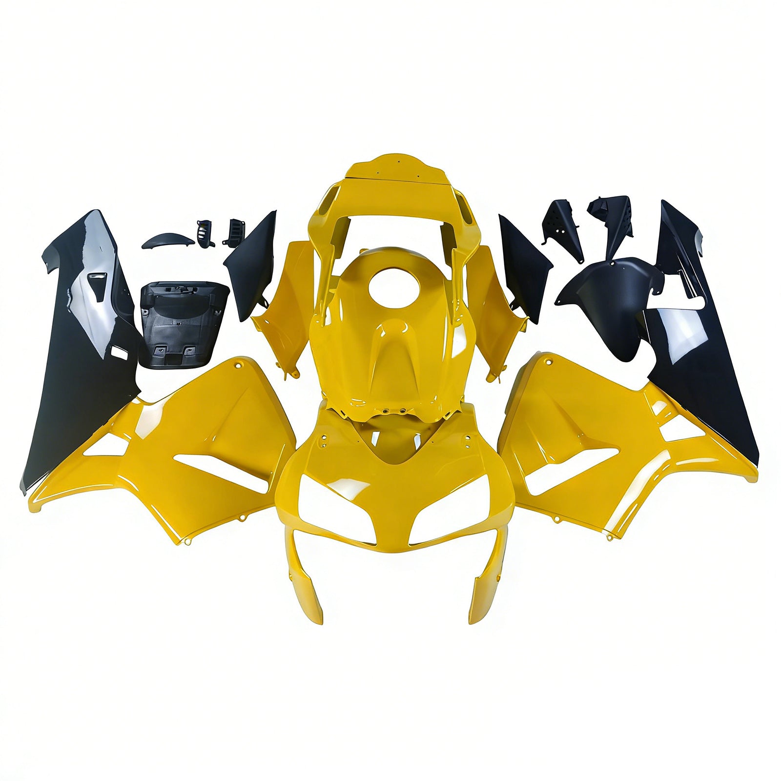 Fairings 2003-2004 Honda CBR 600 RR Yellow & Black Honda Generic