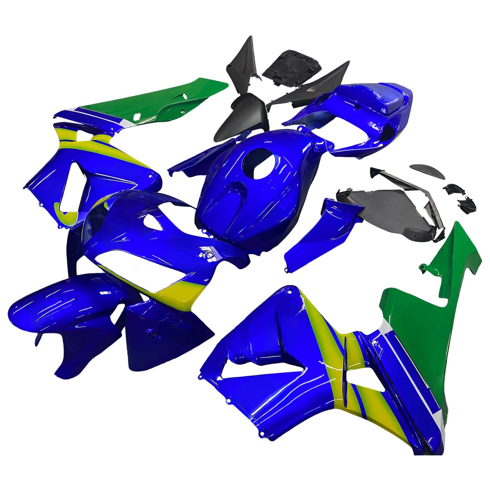 Fairings 2005-2006 Honda CBR 600 RR Blue & Green Movistar Generic