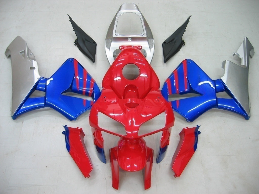 Carenados 2005-2006 Honda CBR 600 RR Rojo Azul Plata CBR Genérico