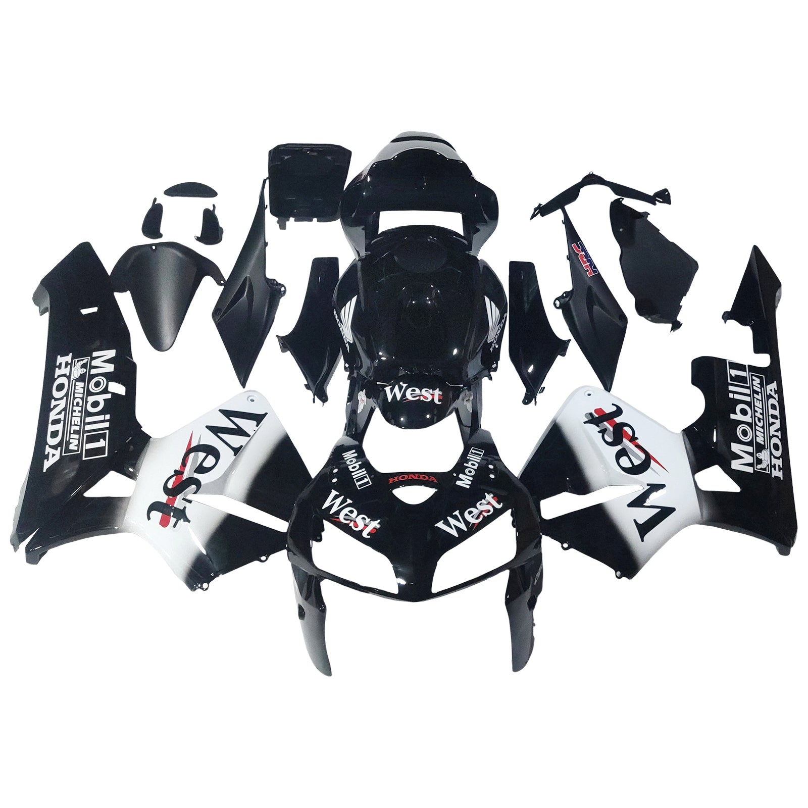 Fairings 2005-2006 Honda CBR 600 RR Black West Generic