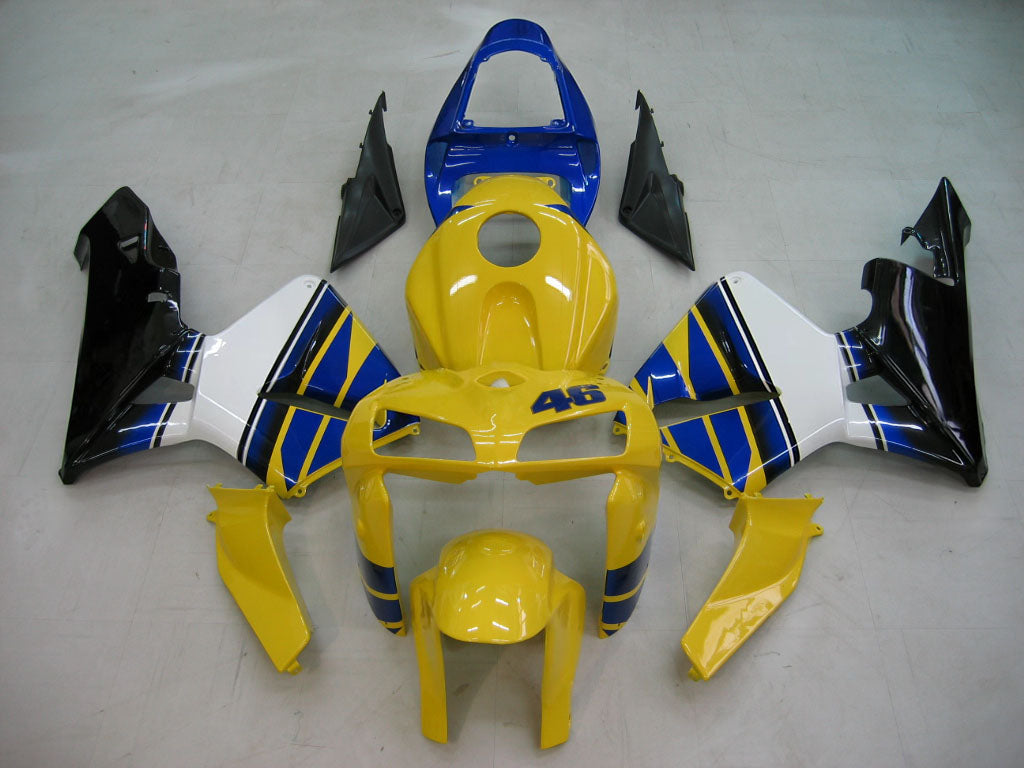 Fairings 2005-2006 Honda CBR 600 RR Yellow No.46 Azzurro Generic