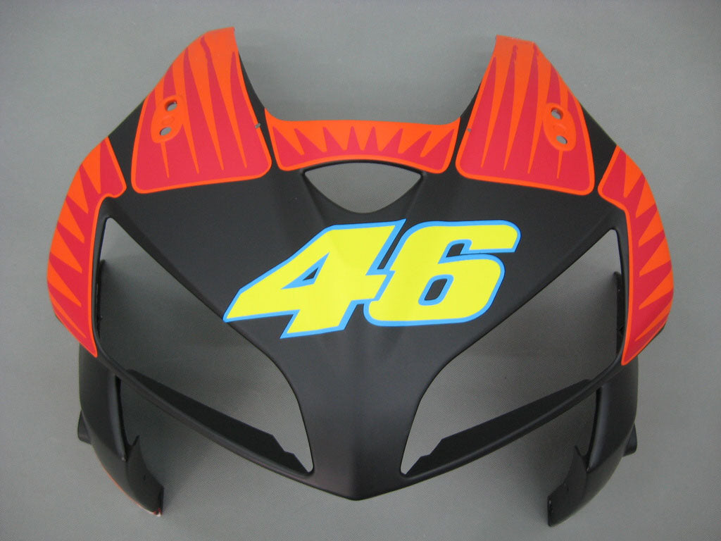 Fairings 2005-2006 Honda CBR 600 RR Black Matte Valentino Rossi Generic
