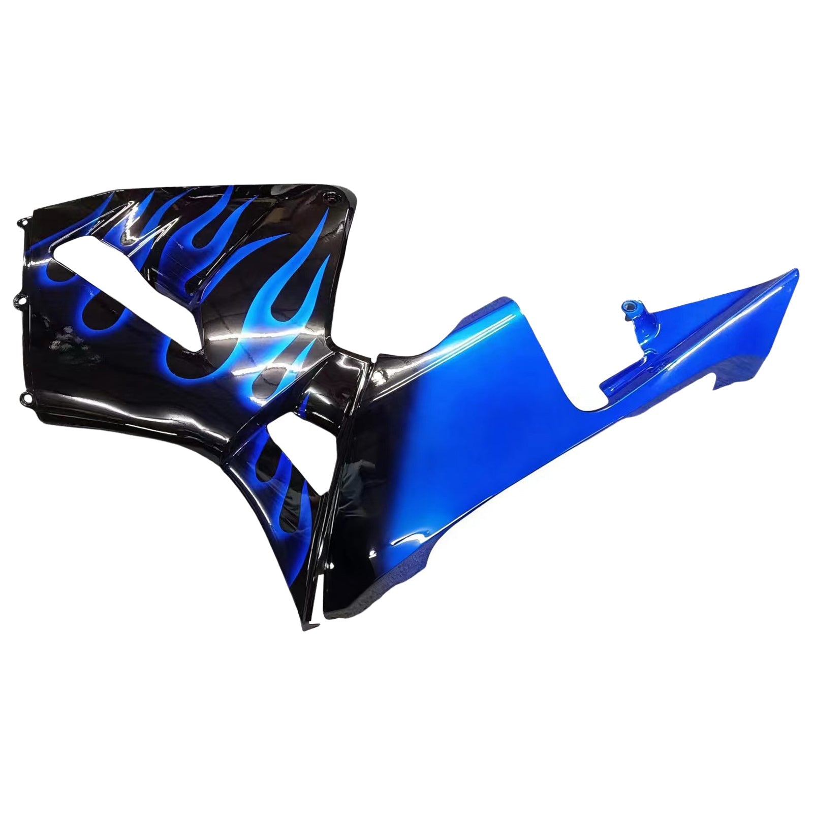 Fairings 2005-2006 Honda CBR 600 RR Black & Blue Flame Generic