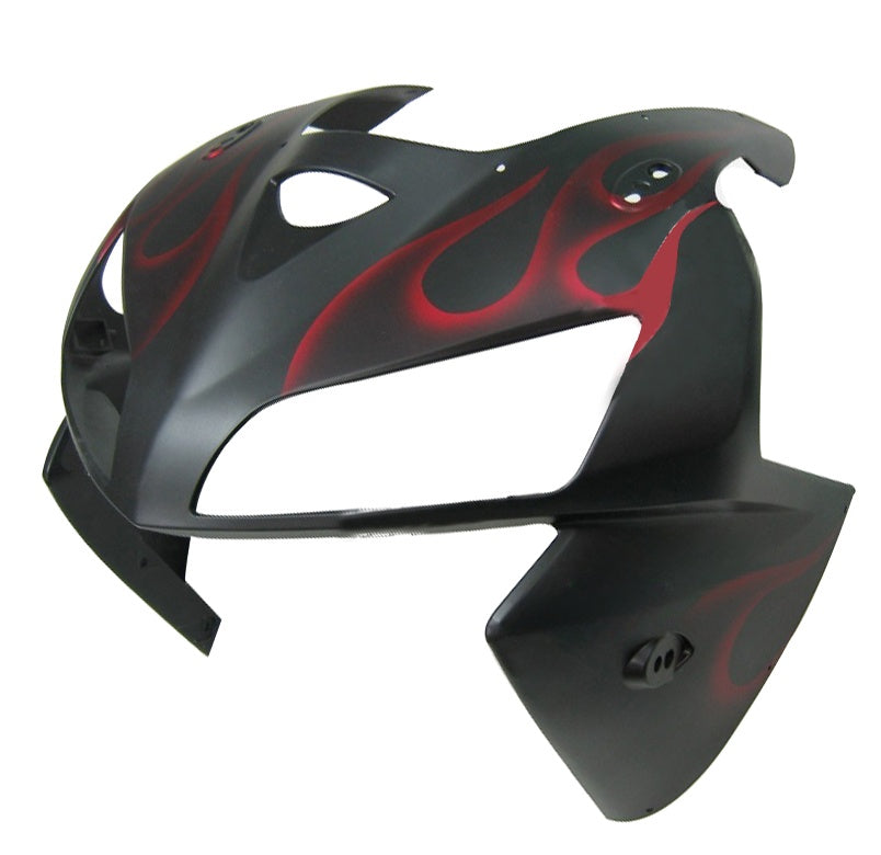 페어링 2005-2006 혼다 CBR 600 RR 매트 블랙 & 레드 플레임 제네릭