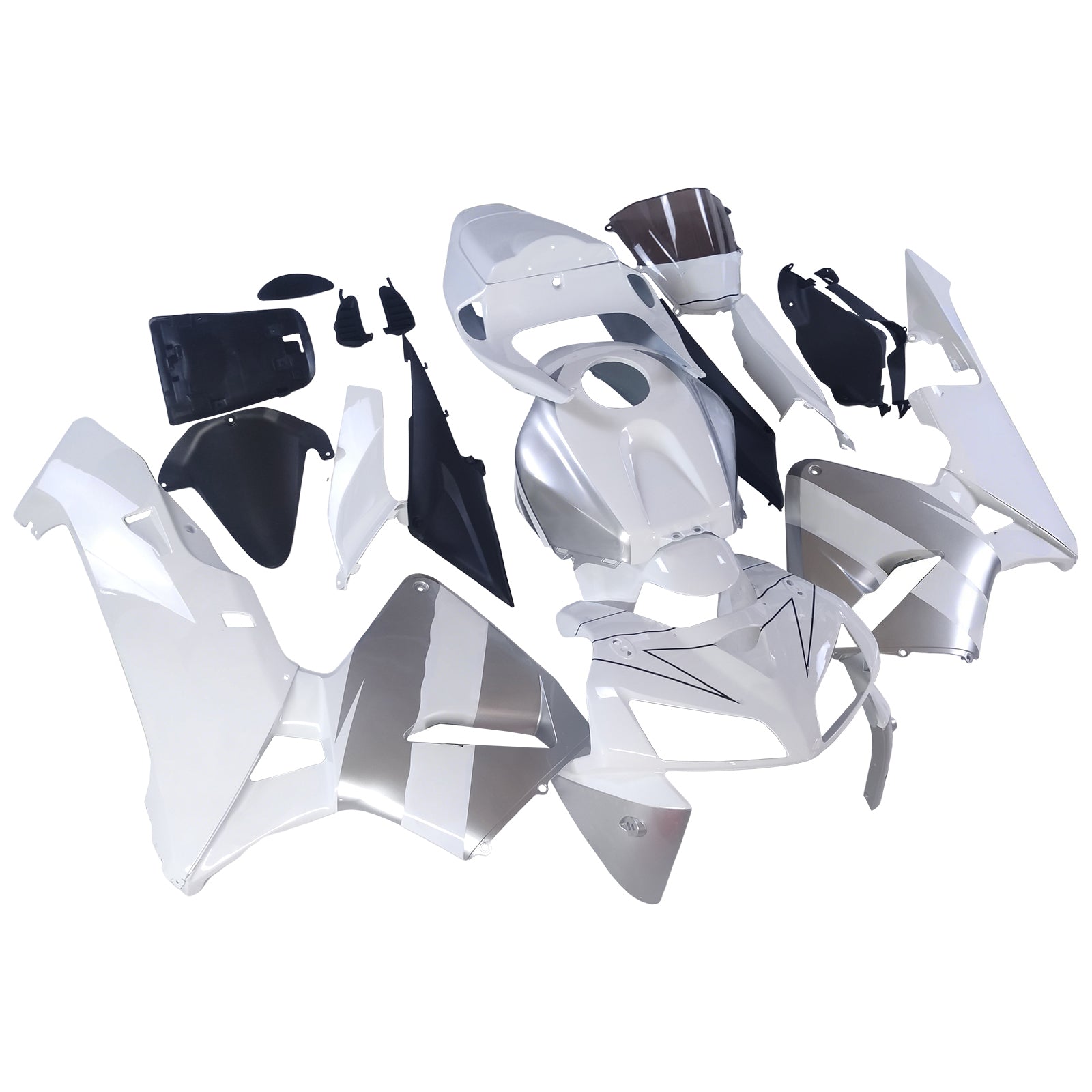 Fairings 2005-2006 Honda CBR 600 RR White & Silver Repsol Generic