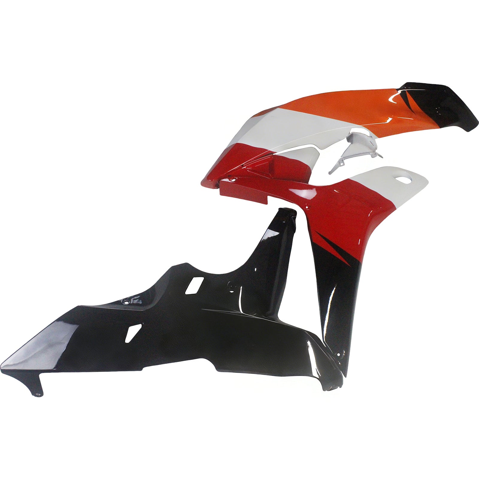 Fairings 2007-2008 Honda CBR 600 RR Black & Orange Repsol Generic