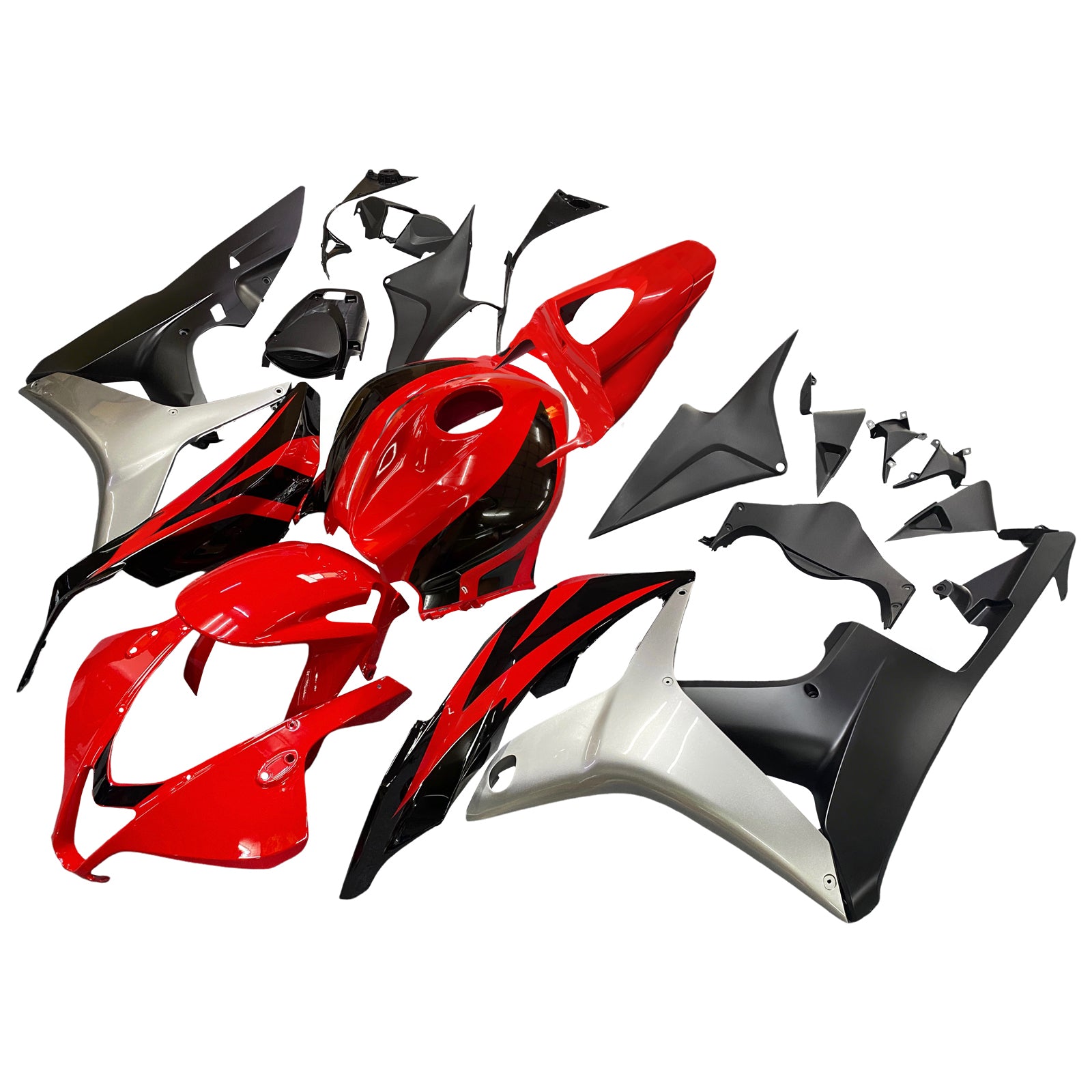 Fairings 2007-2008 Honda CBR 600 RR Red Black Silver Honda Generic