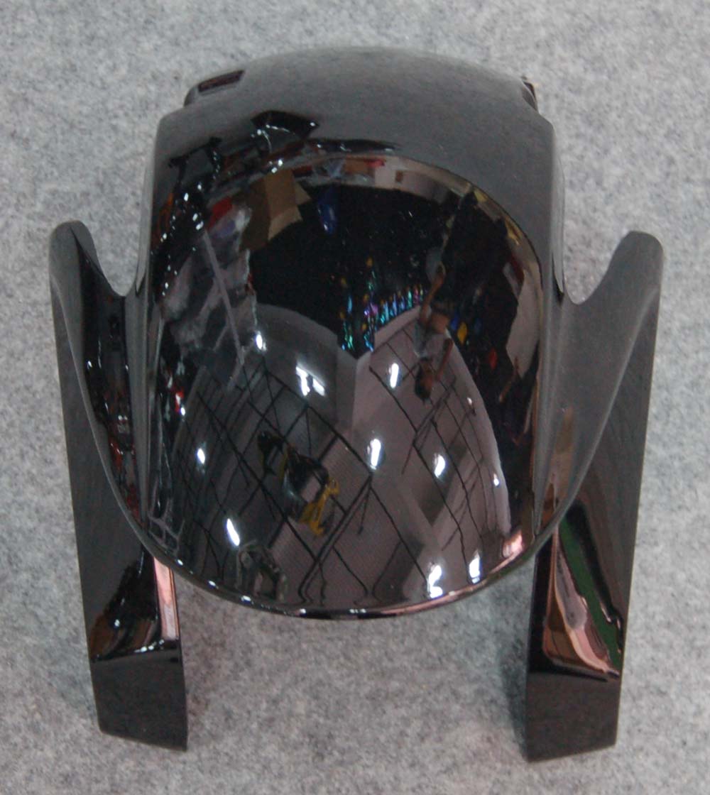 Fairings 2007-2008 Honda CBR 600 RR Black & Orange Flame Generic
