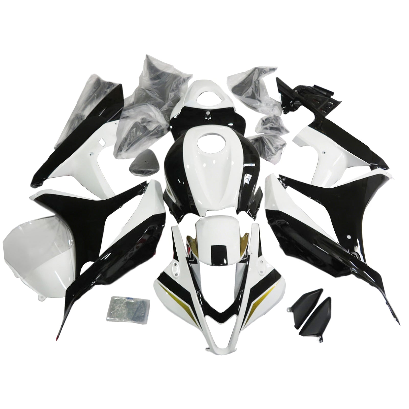 페어링 2007-2008 혼다 CBR 600 RR 블랙 플레이보이 제네릭