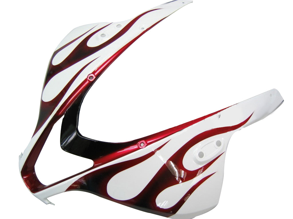 페어링 2007-2008 혼다 CBR 600 RR 화이트 블랙&레드 플레임 CBR 제네릭