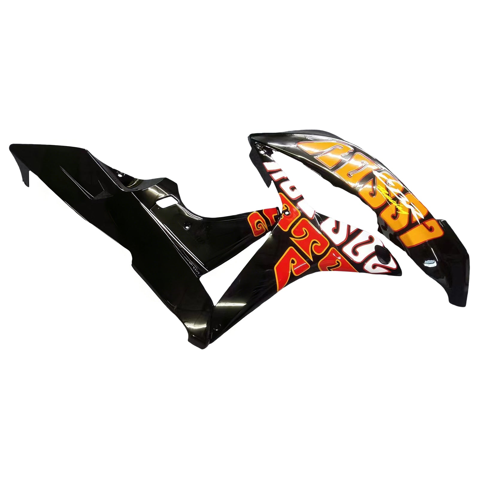 Fairings 2007-2008 Honda CBR 600 RR Yellow Black Valentino Rossi Generic