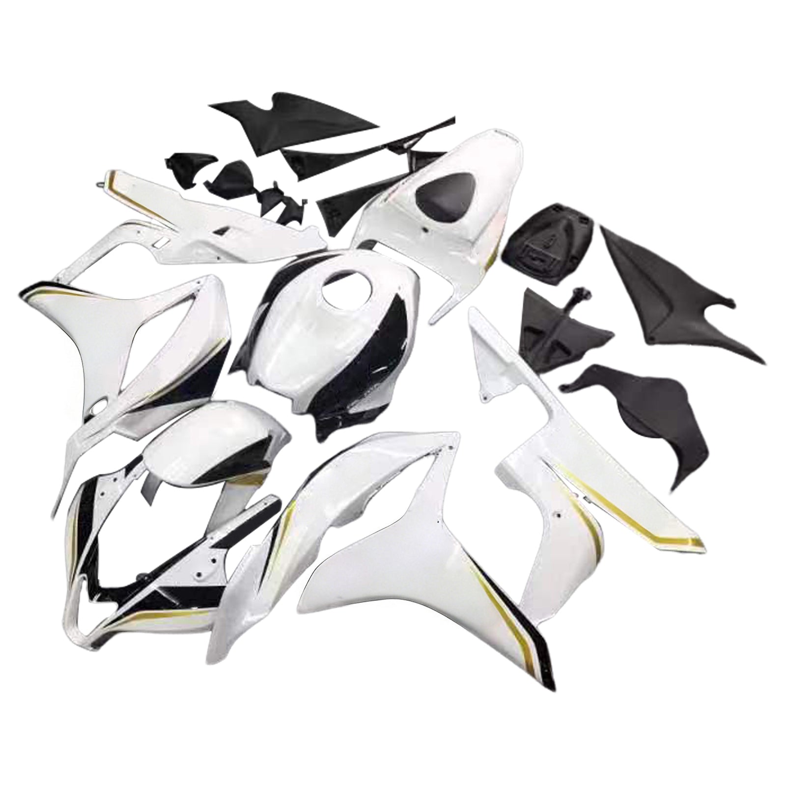 Fairings 2007-2008 Honda CBR 600 RR White & Black Playboy Generic
